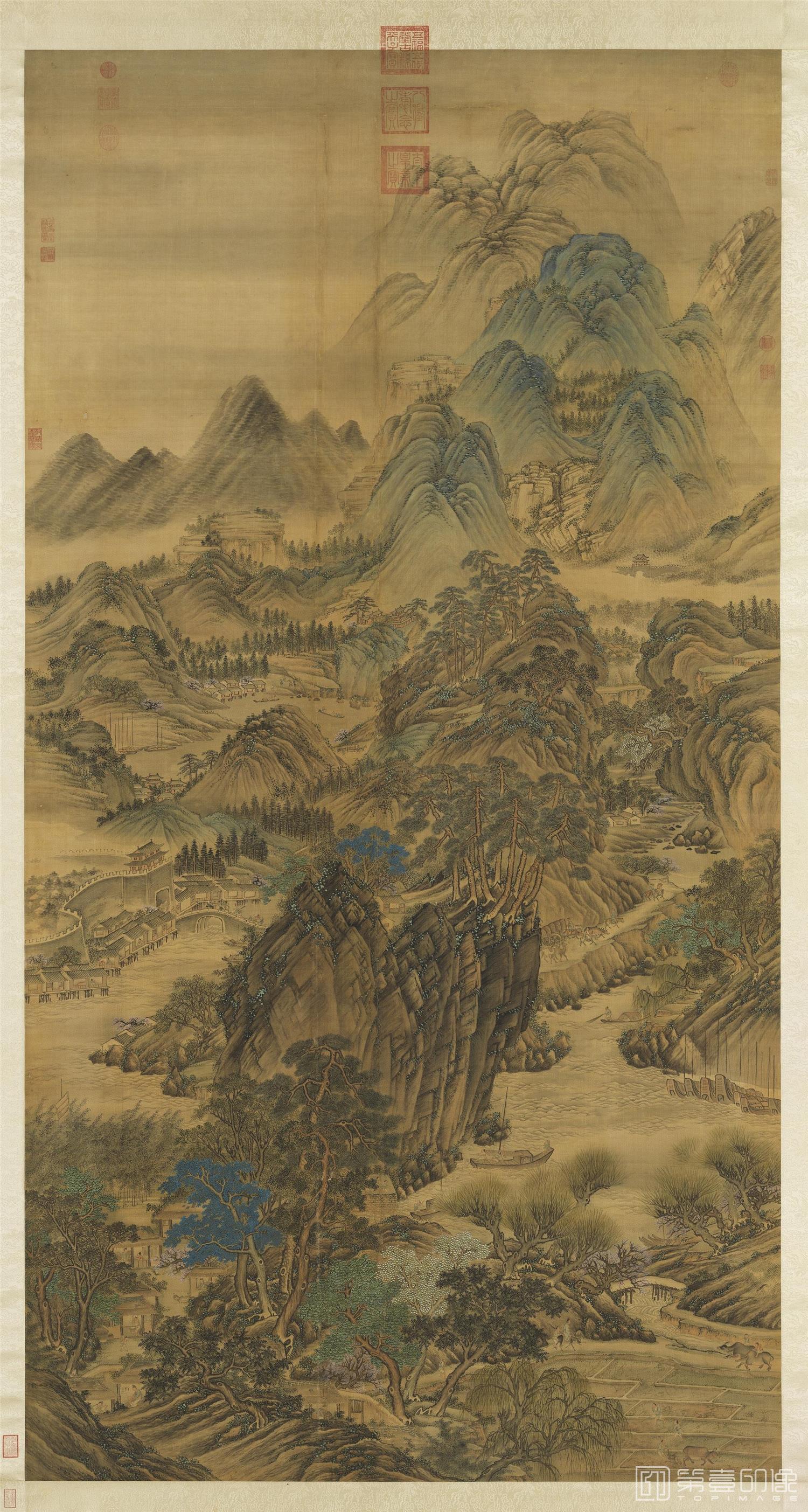 国画-江山春霭