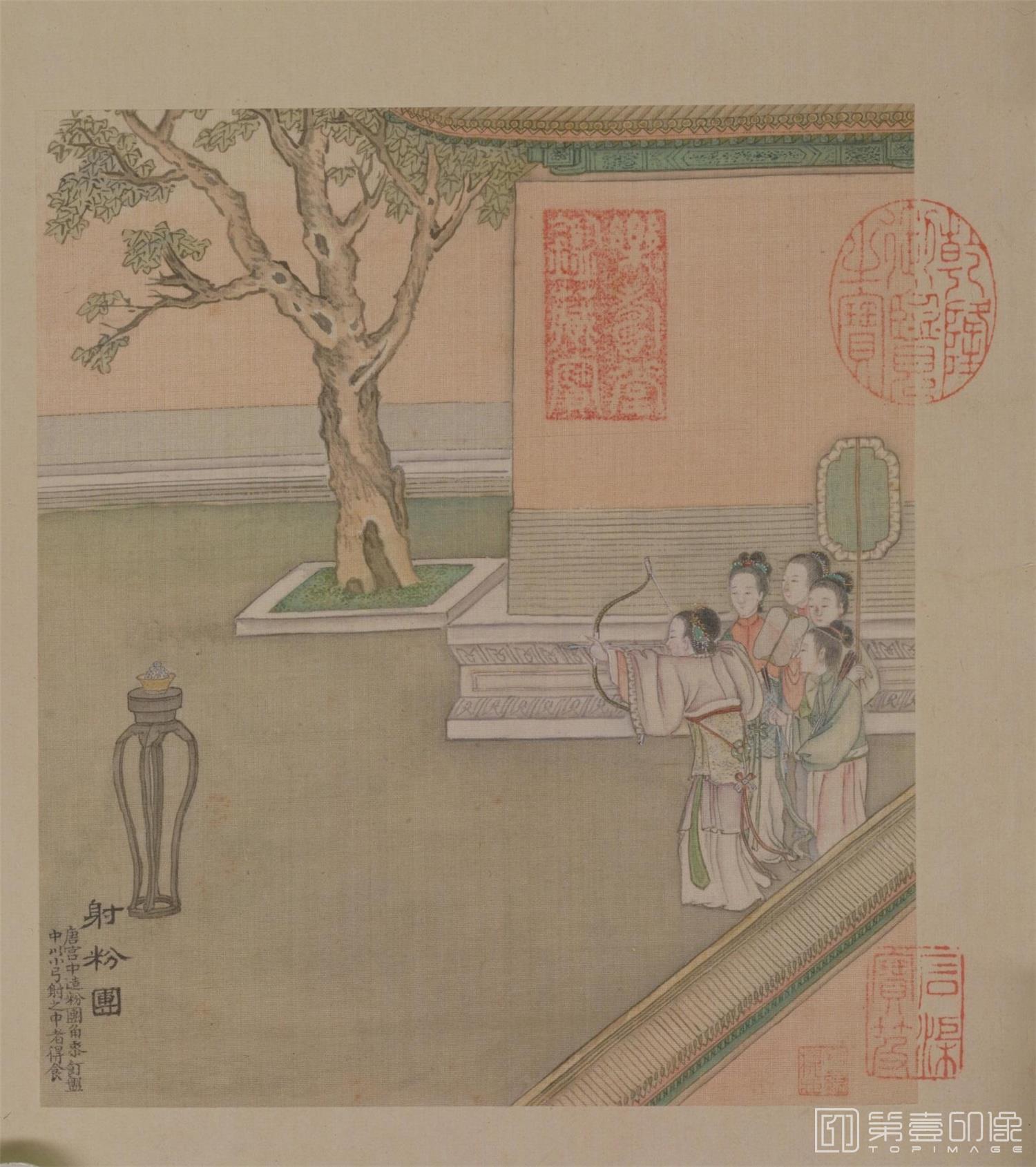 国画-端阳故事图册.八帧.绢本设色.-0001