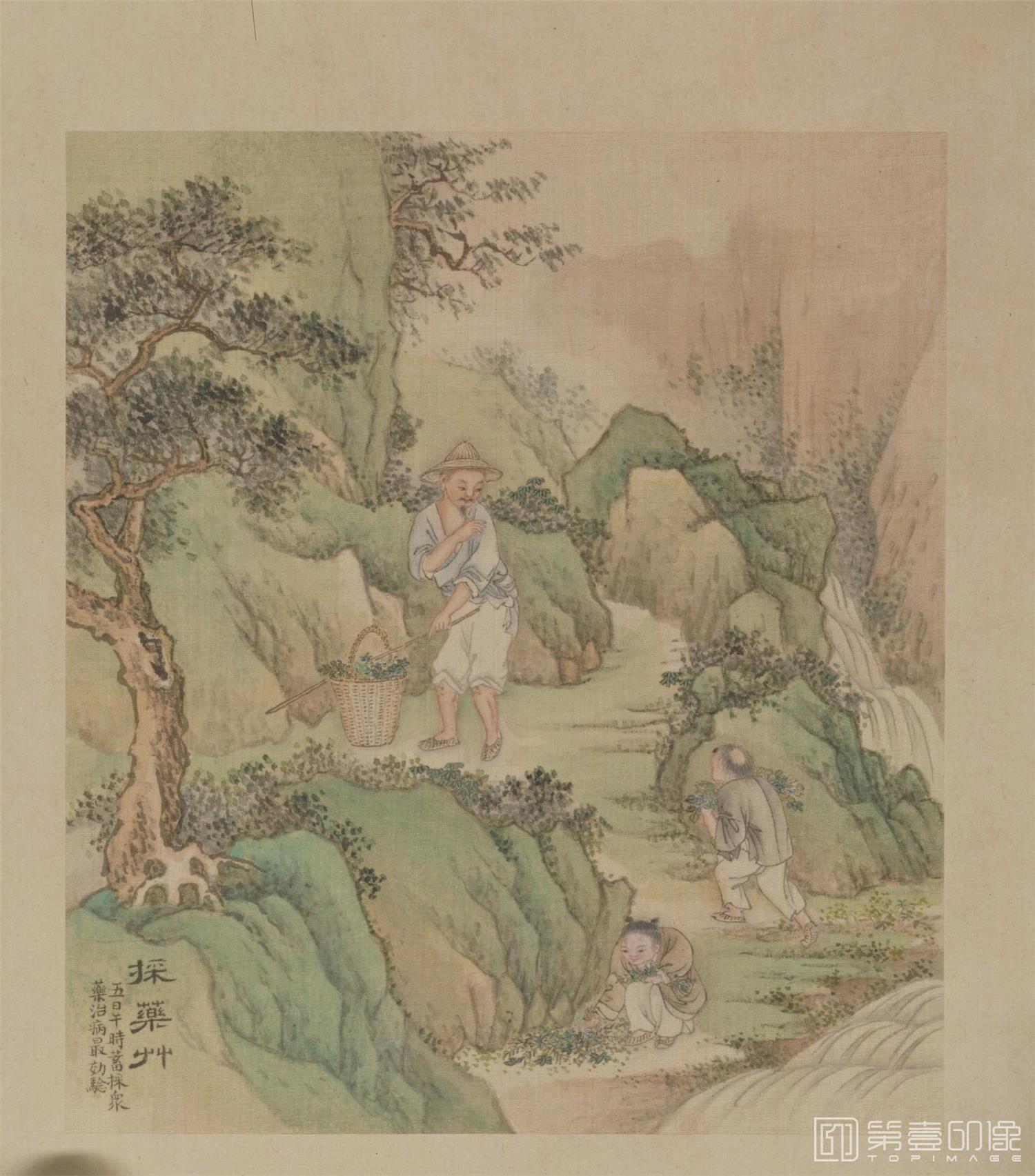 国画-端阳故事图册.八帧.绢本设色.-0003