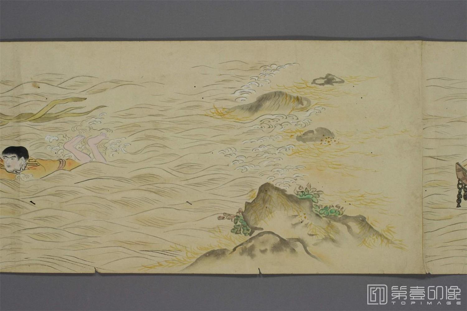 国画-虾夷土人风俗图卷-0010