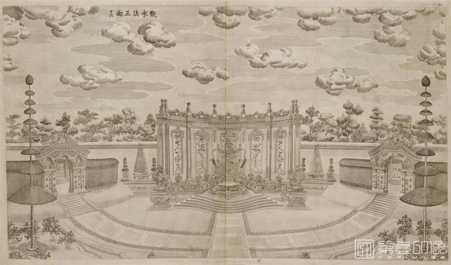 版画-西洋楼透视图铜版画.20幅.清乾隆年间内府雕版.超高清版-0019