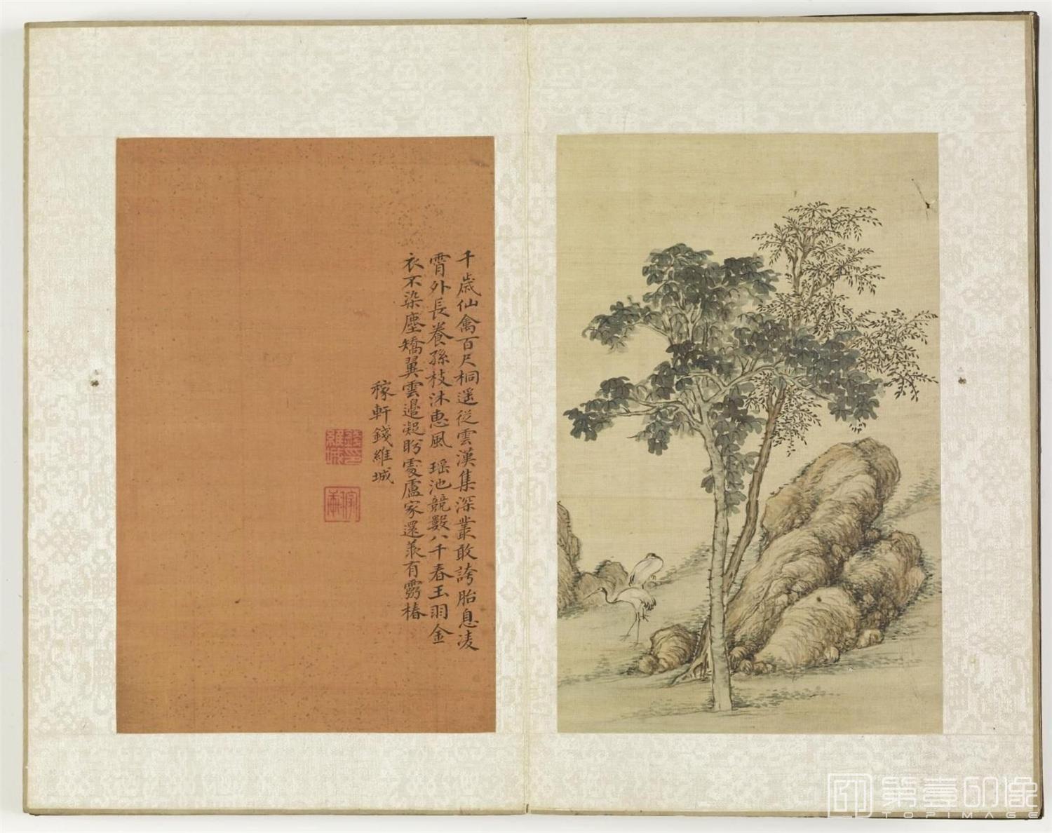 水彩画-钱茶山书画册.12帧.清朝乾隆十五年.1750年-0003