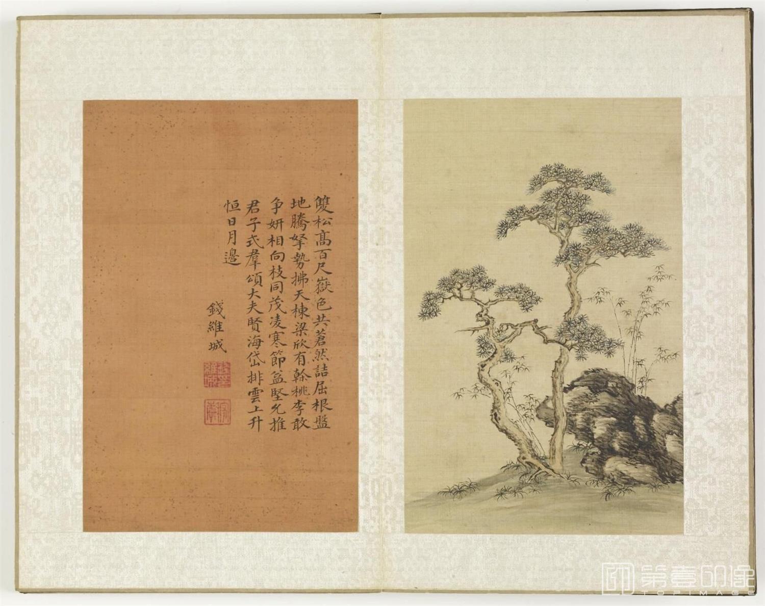 水彩画-钱茶山书画册.12帧.清朝乾隆十五年.1750年-0005