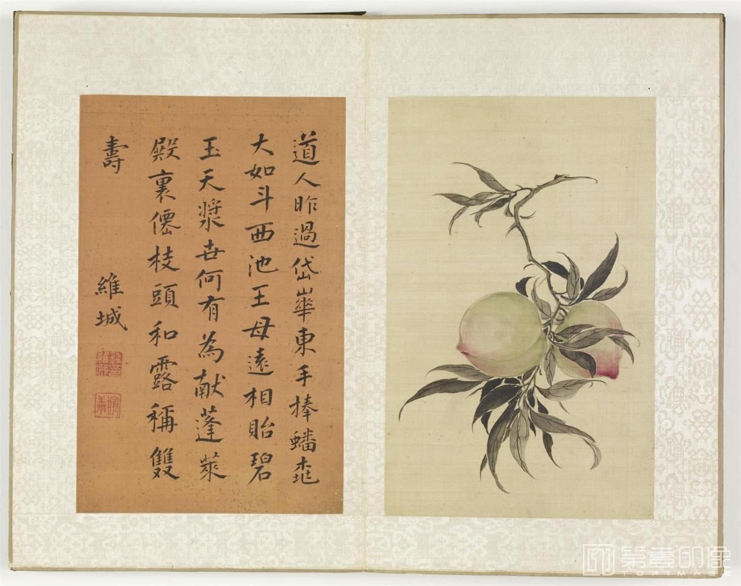 水彩画-钱茶山书画册.12帧.清朝乾隆十五年.1750年-0010