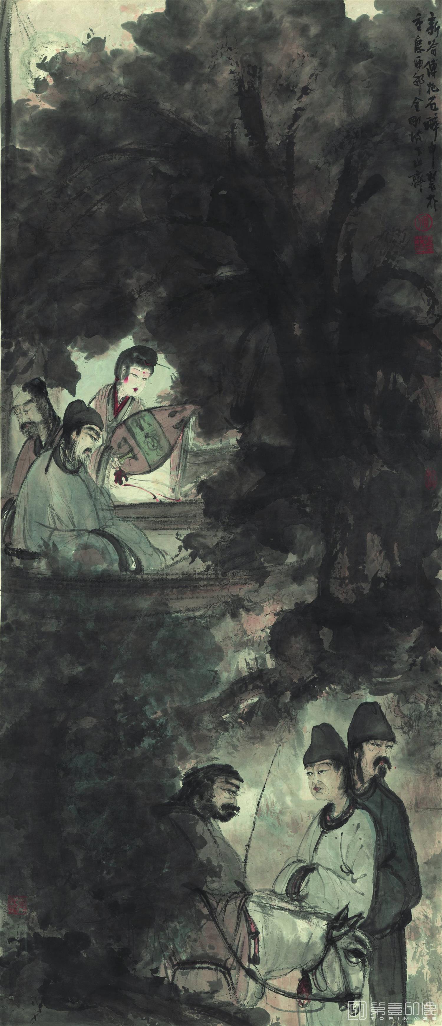 国画-琵琶行 148.4x63.8