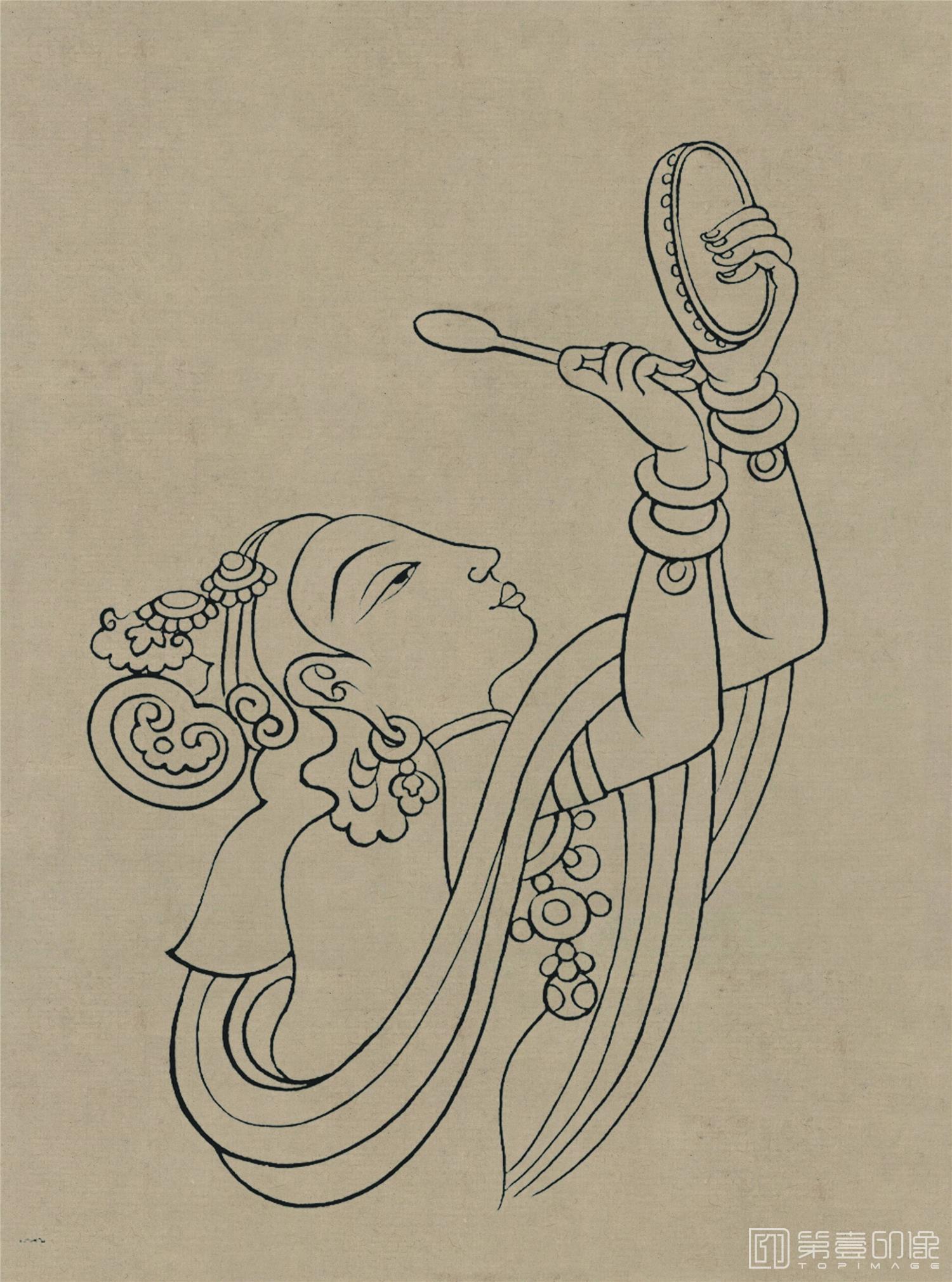 壁画-莫高窟148窟 盛唐 菩萨伎乐 (2)