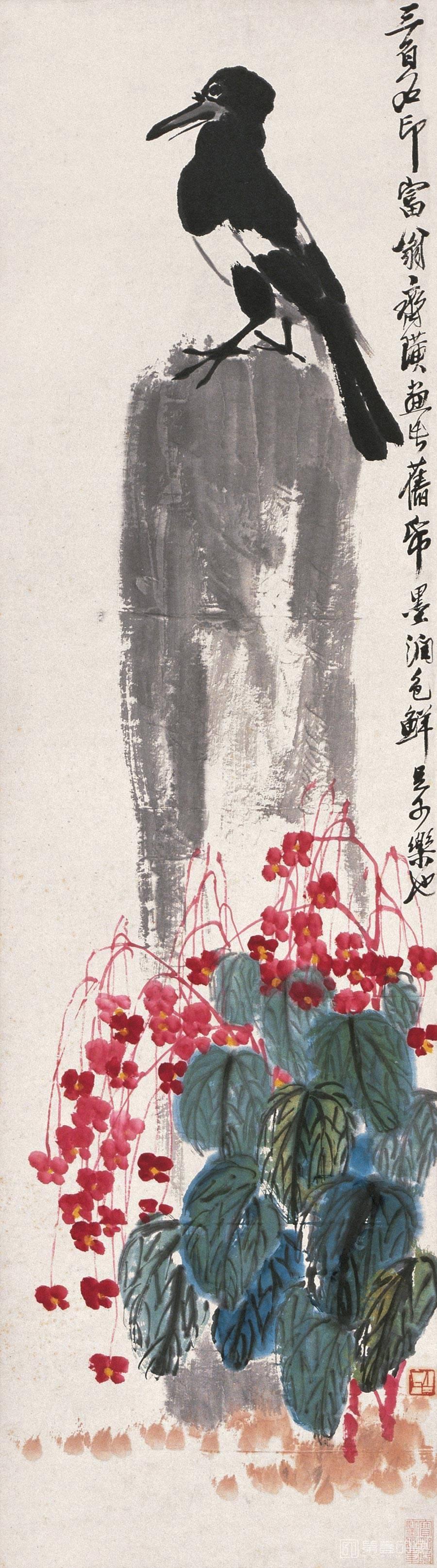 国画-乌鸦