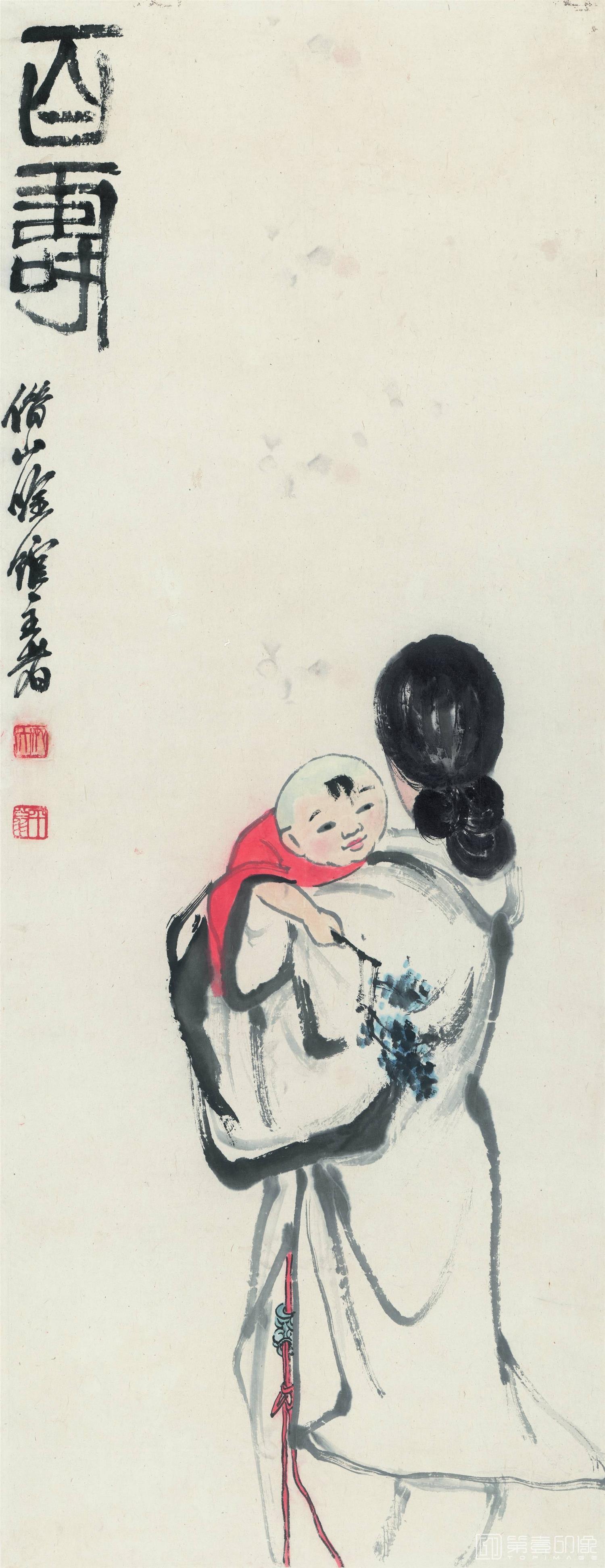 国画-百寿-002