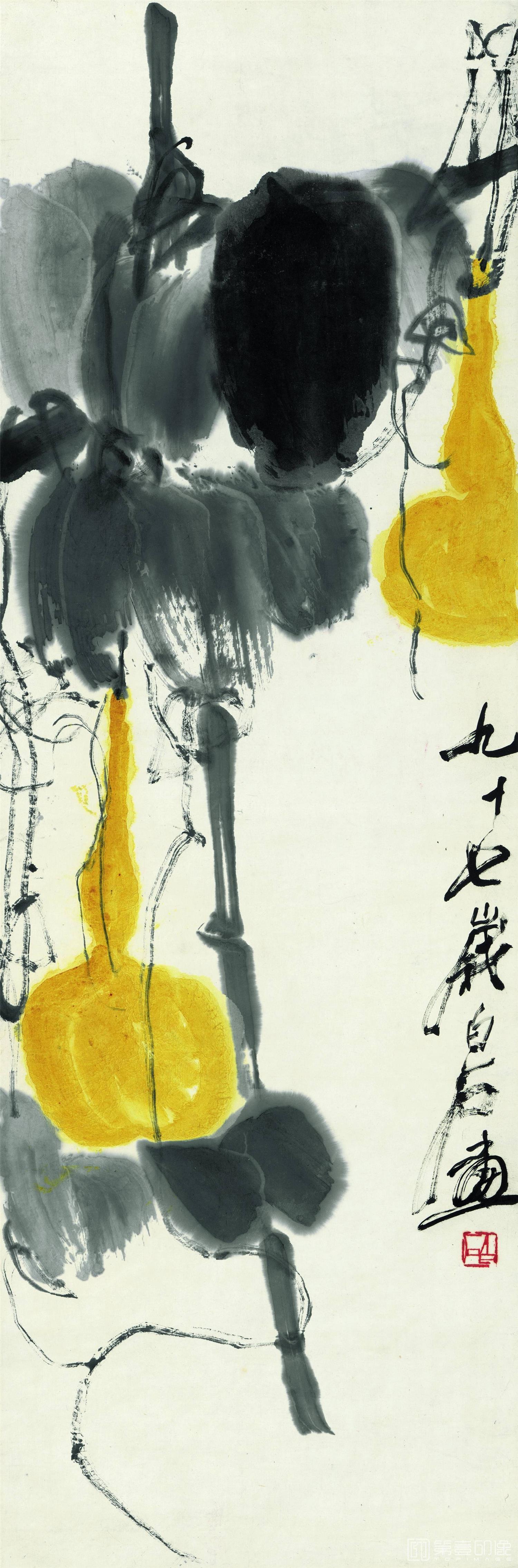 国画-福禄双全图