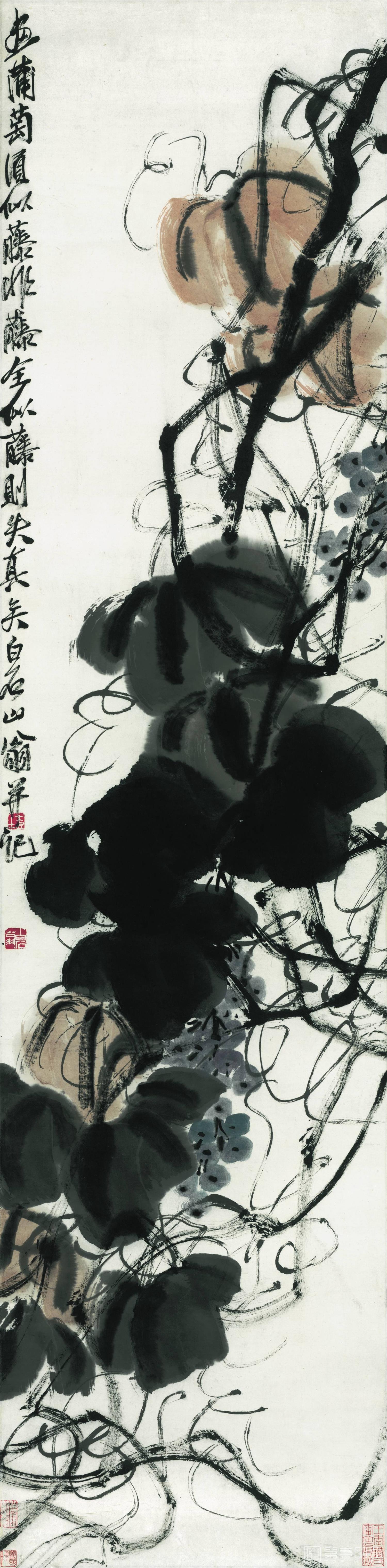 国画-紫葡萄