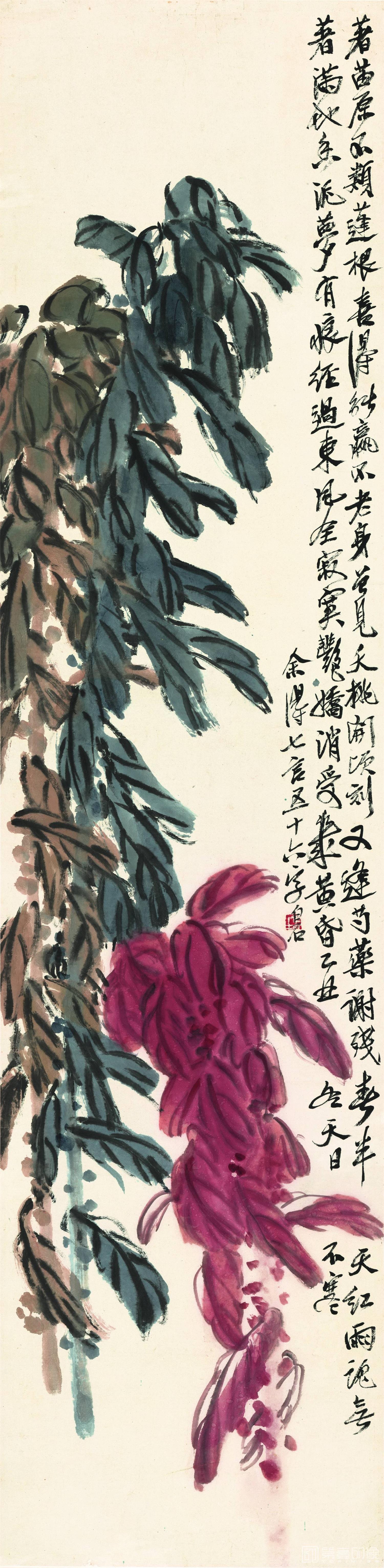 国画-老少年图-001