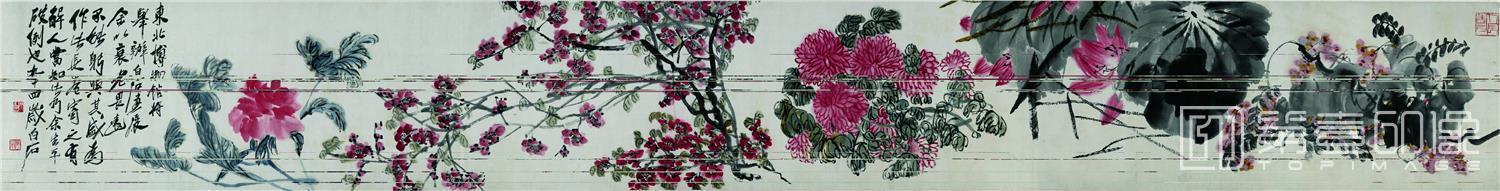 国画-花卉长卷