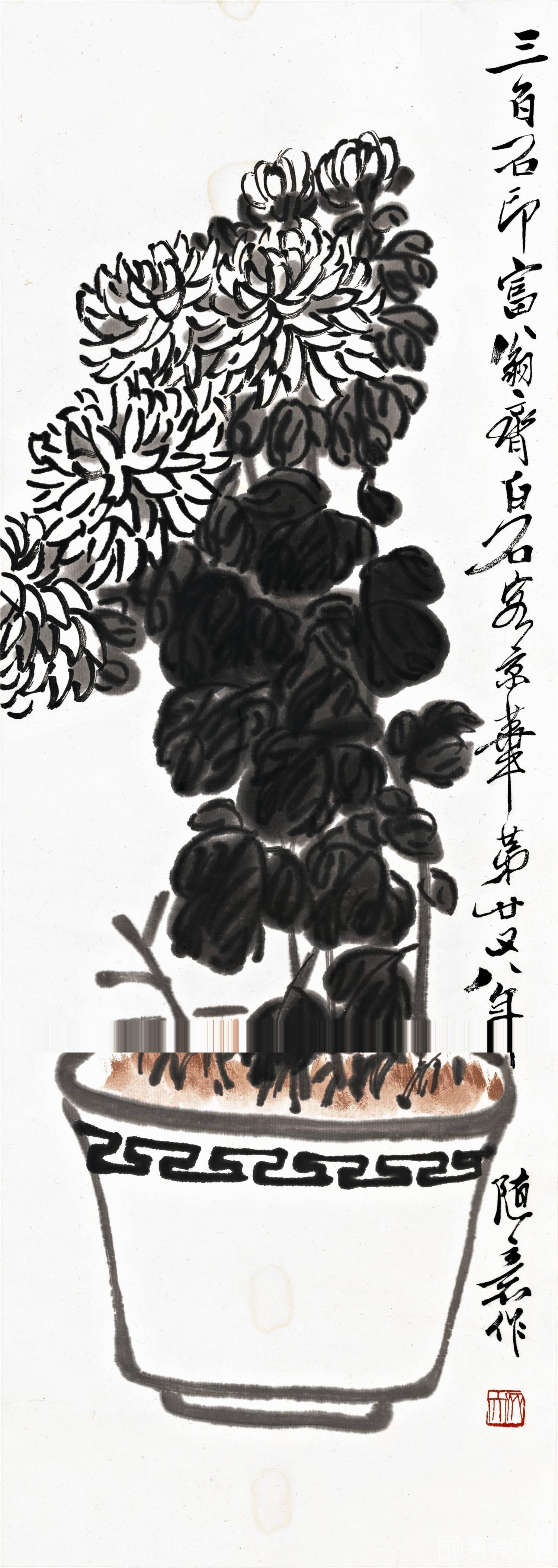 国画-菊花-002