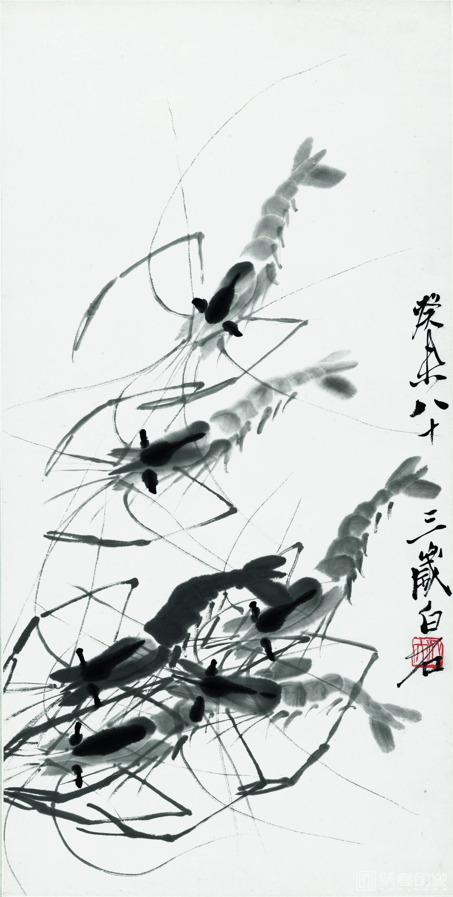 国画-虾-004