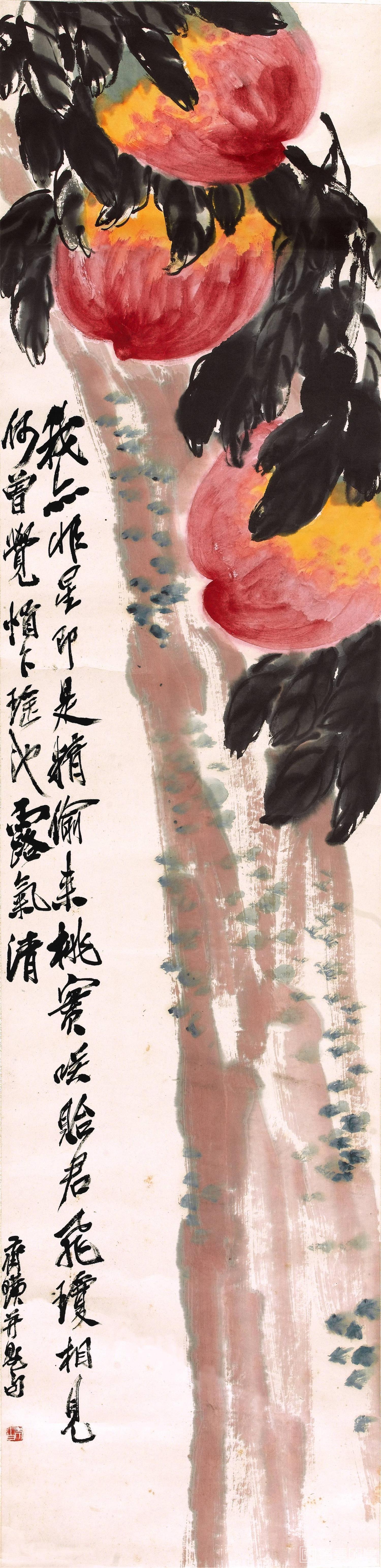 国画-桃