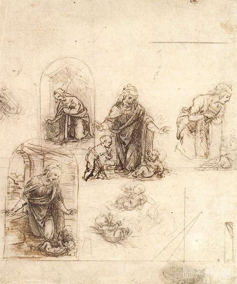 油画-[意大利]莱昂纳多·达·芬奇 (Leonardo da Vinci)作品集-0213