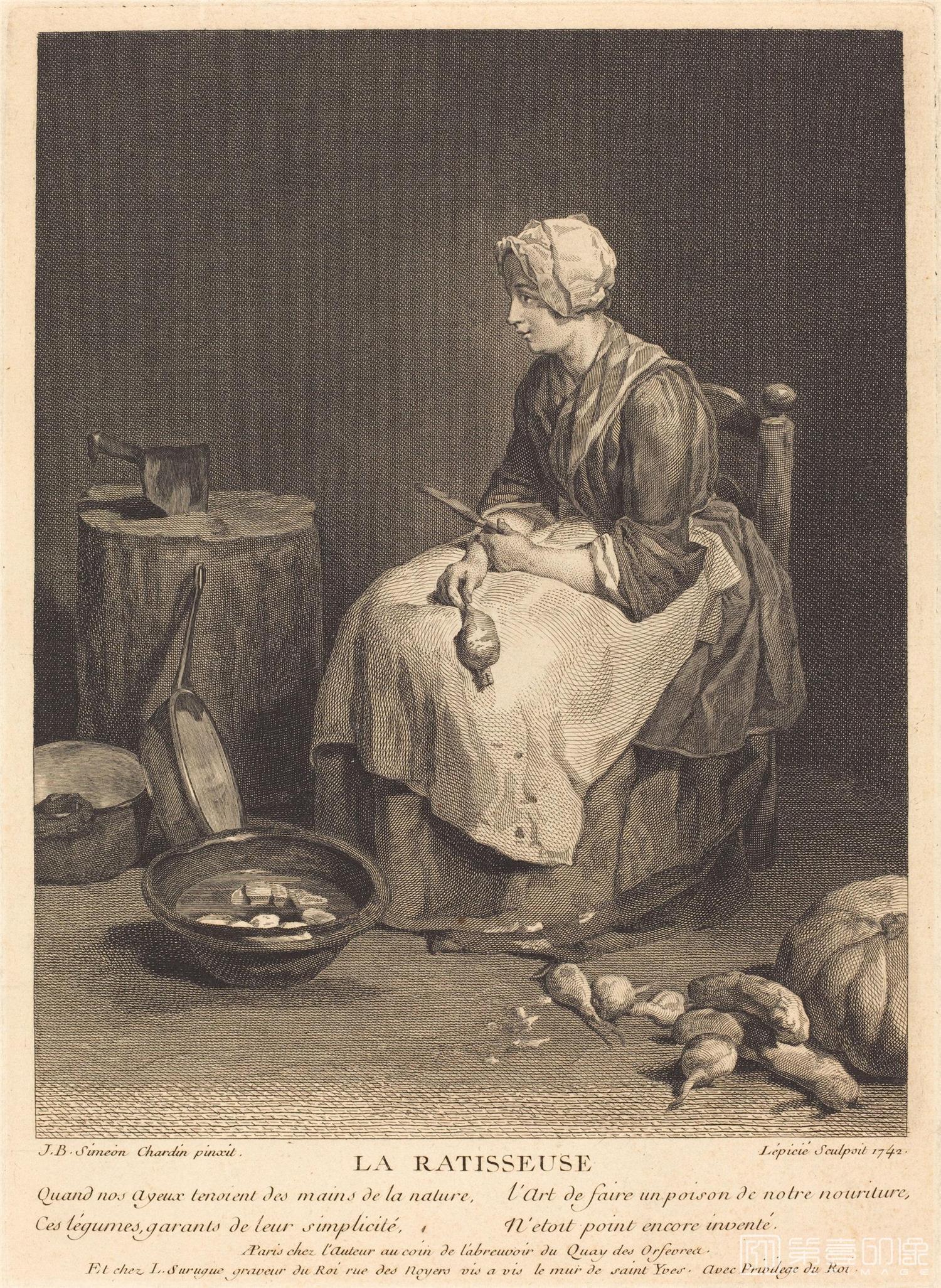 水彩画-[法国]夏尔丹 (Chardin)作品集-0210