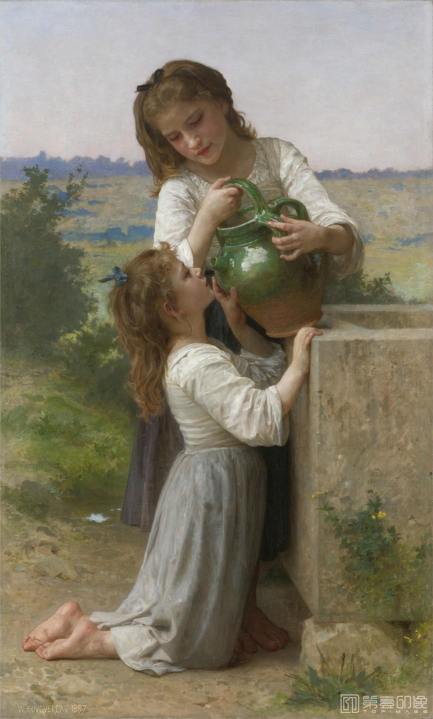 油画-[法国]威廉·阿道夫·布格罗 (William-Adolphe Bouguereau)作品集-0225