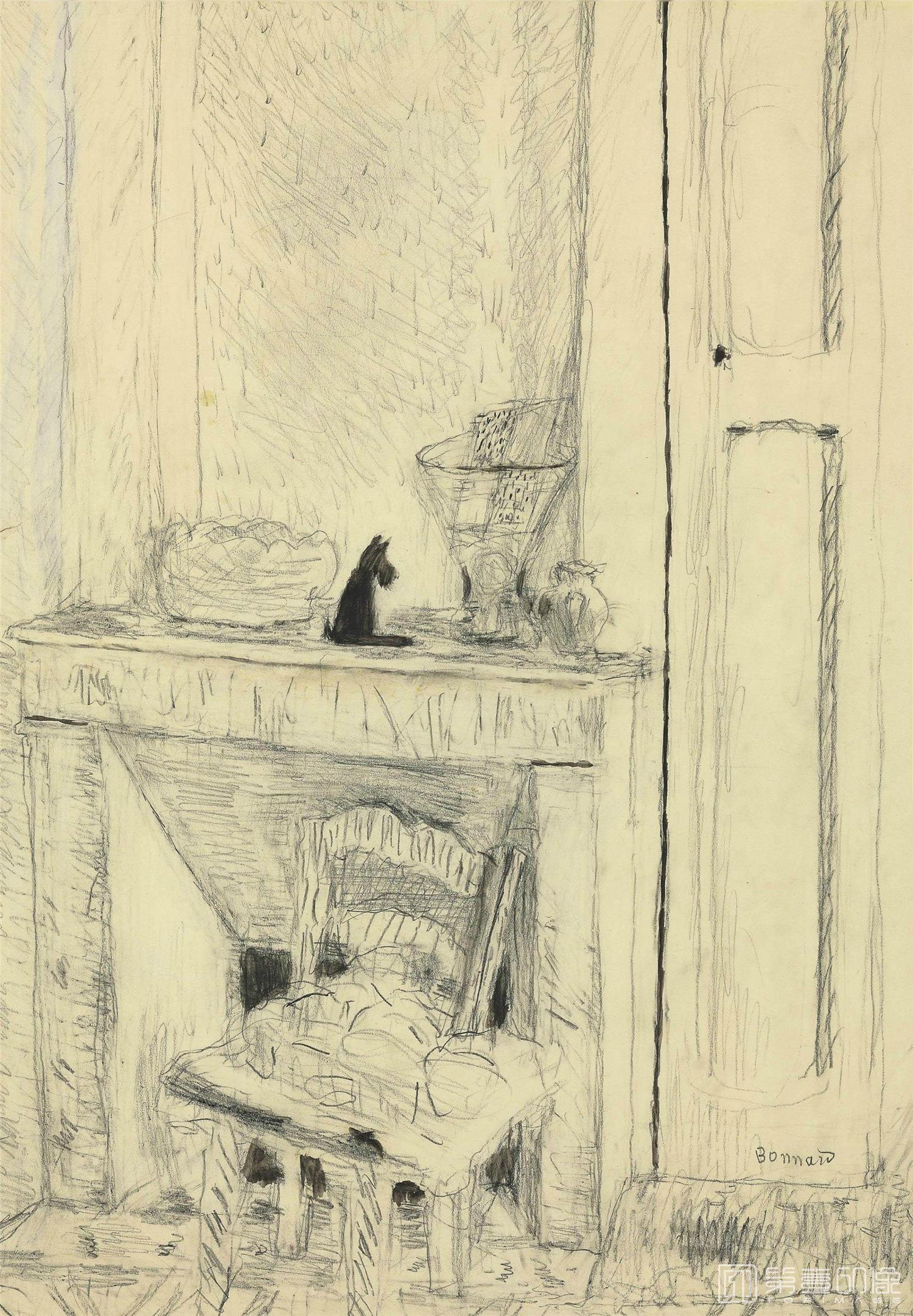 素描-[法国]爱德华·维亚尔 (Edouard Vuillard)作品集-0023