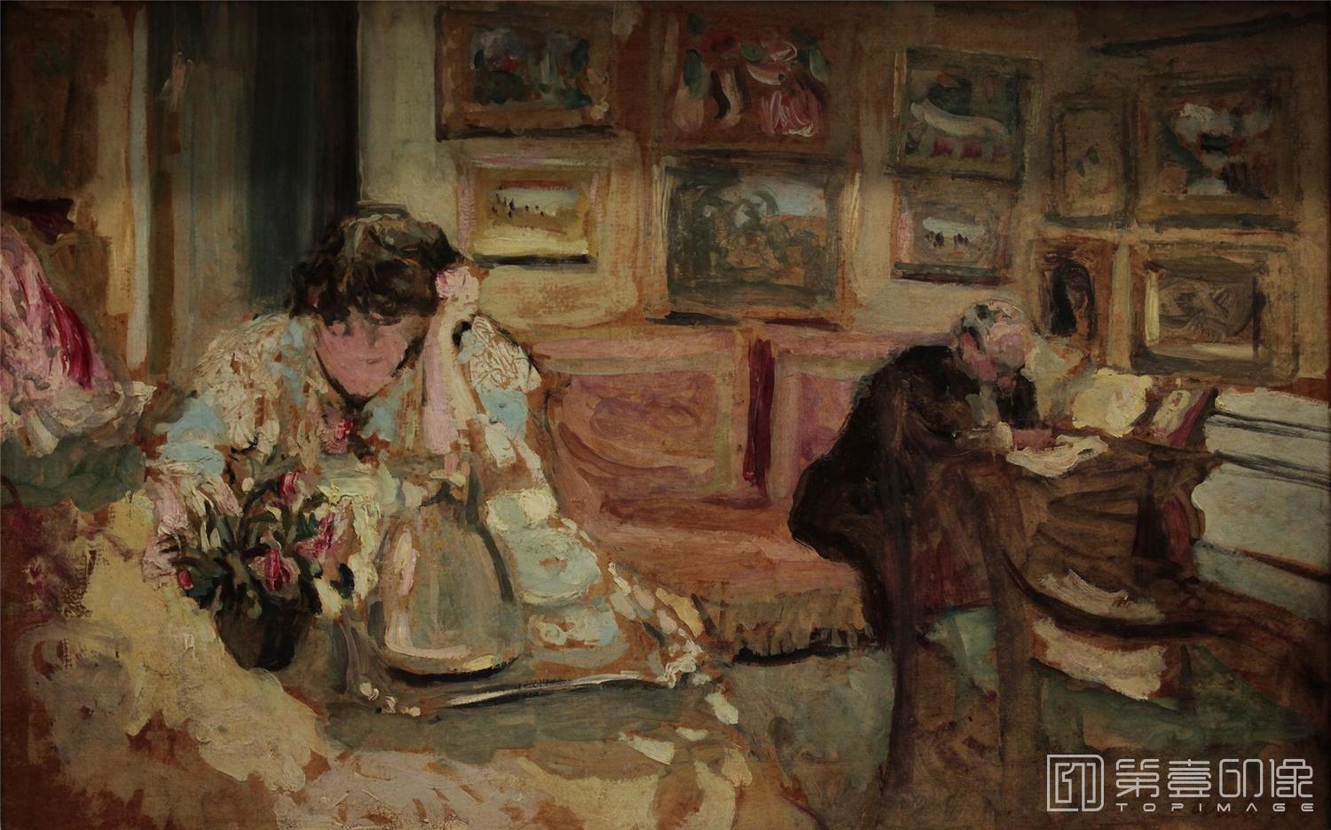 油画-[法国]爱德华·维亚尔 (Edouard Vuillard)作品集-0055