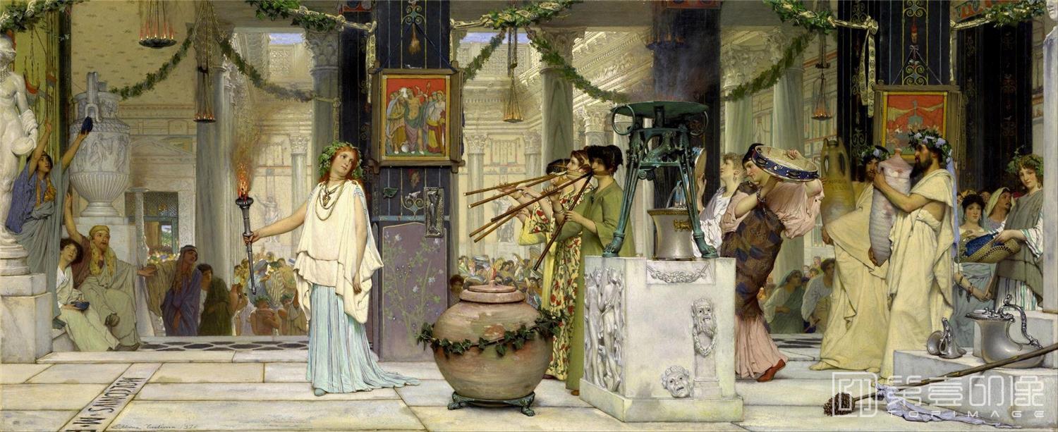 油画-[英国]劳伦斯·阿尔玛-塔德玛 (Lawrence Alma-Tadema)作品集-0001