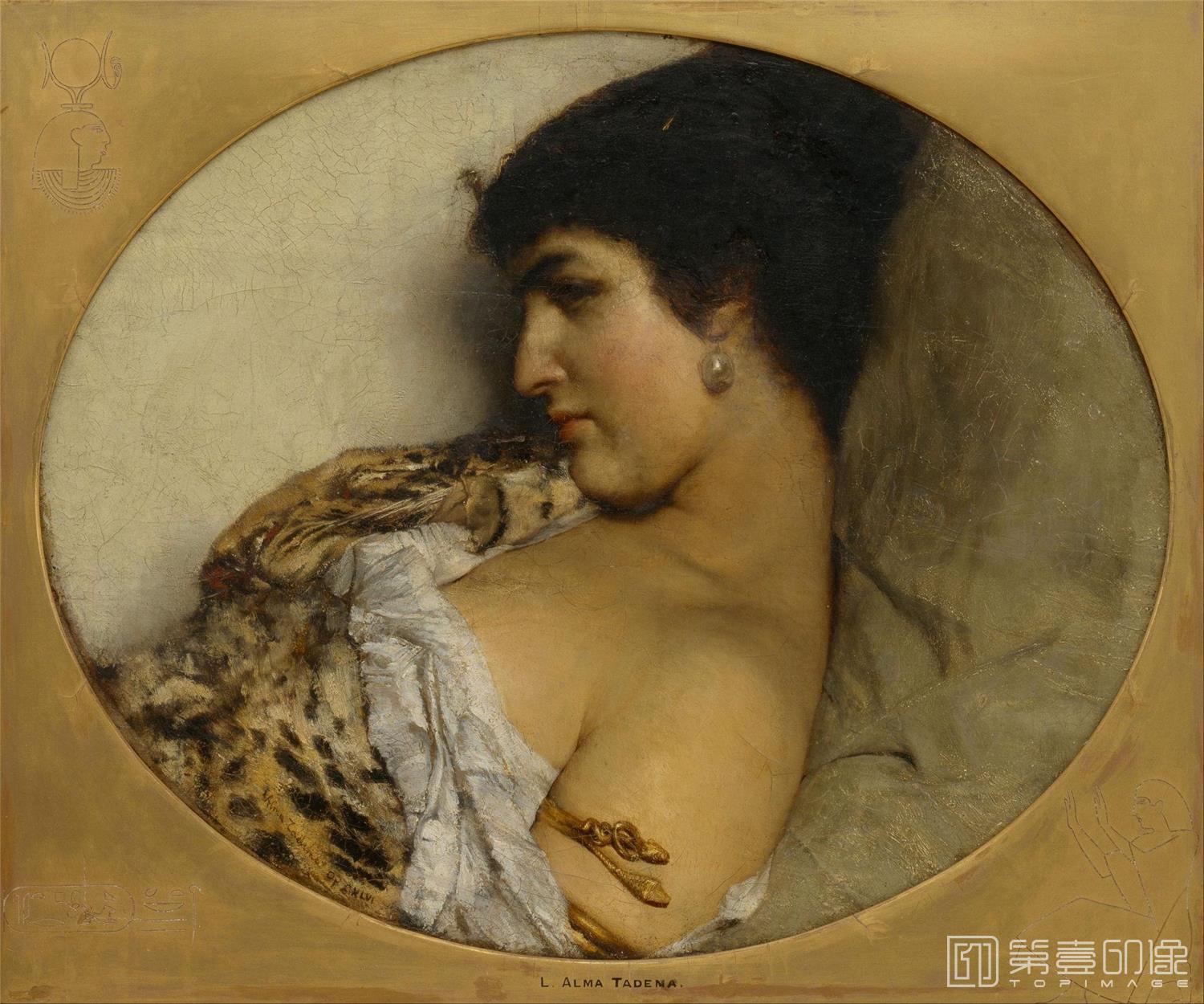 油画-[英国]劳伦斯·阿尔玛-塔德玛 (Lawrence Alma-Tadema)作品集-0007