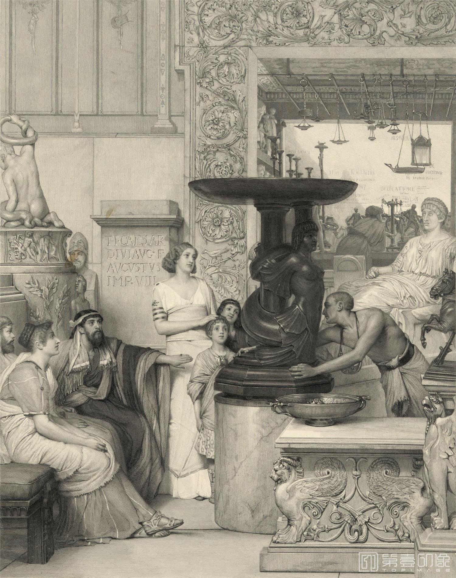 油画-[英国]劳伦斯·阿尔玛-塔德玛 (Lawrence Alma-Tadema)作品集-0016