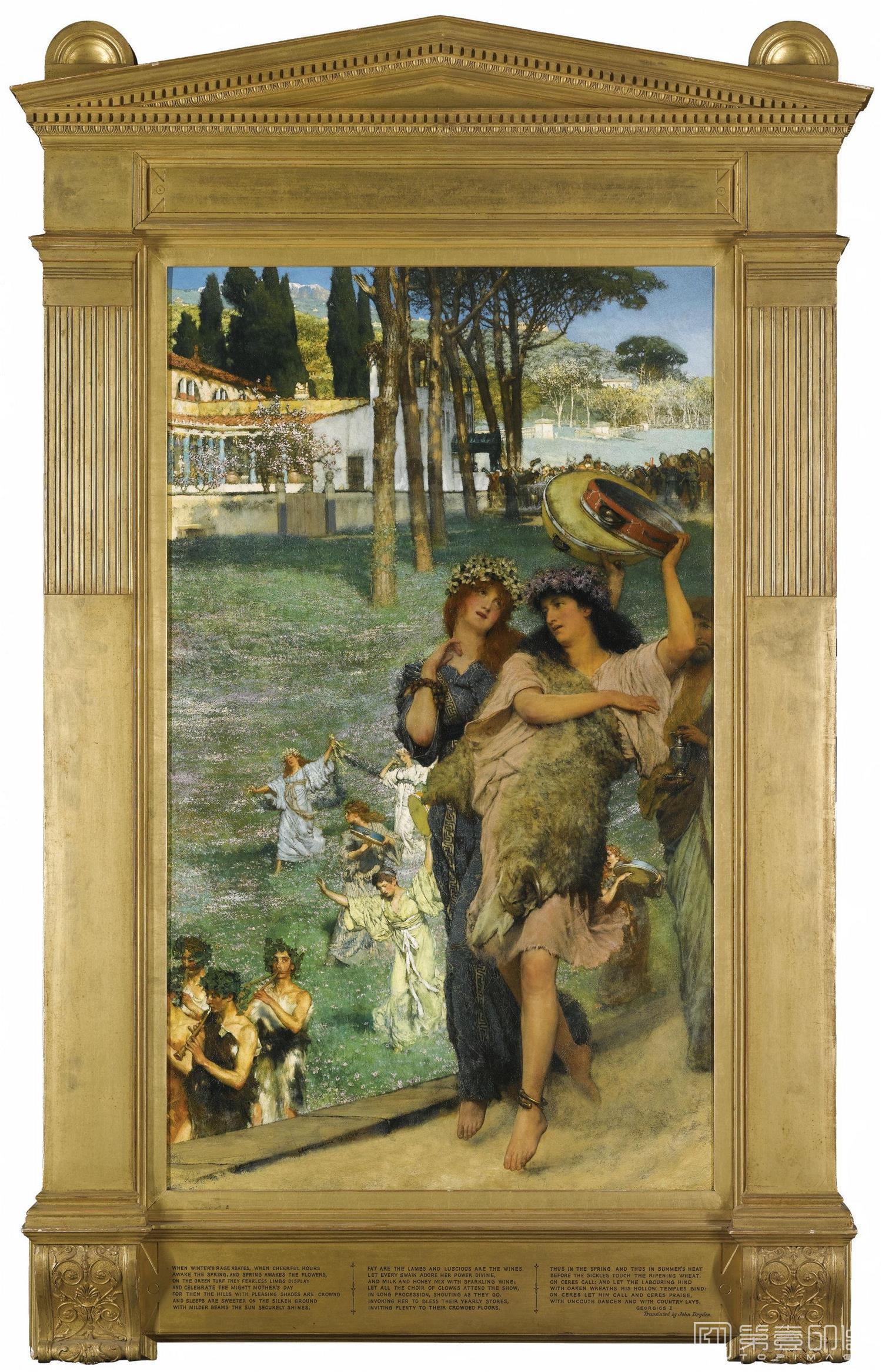 油画-[英国]劳伦斯·阿尔玛-塔德玛 (Lawrence Alma-Tadema)作品集-0018