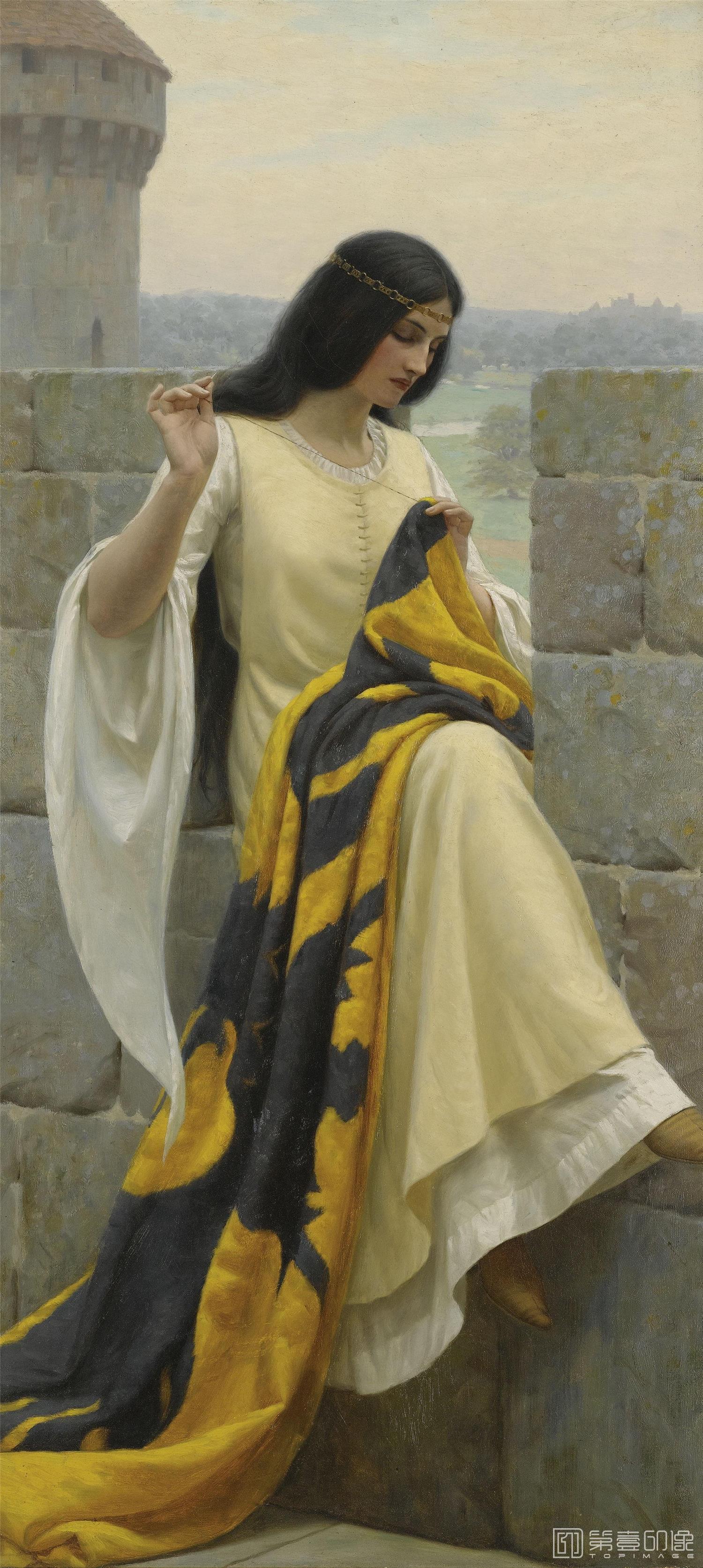 油画-[英国]劳伦斯·阿尔玛-塔德玛 (Lawrence Alma-Tadema)作品集-0025