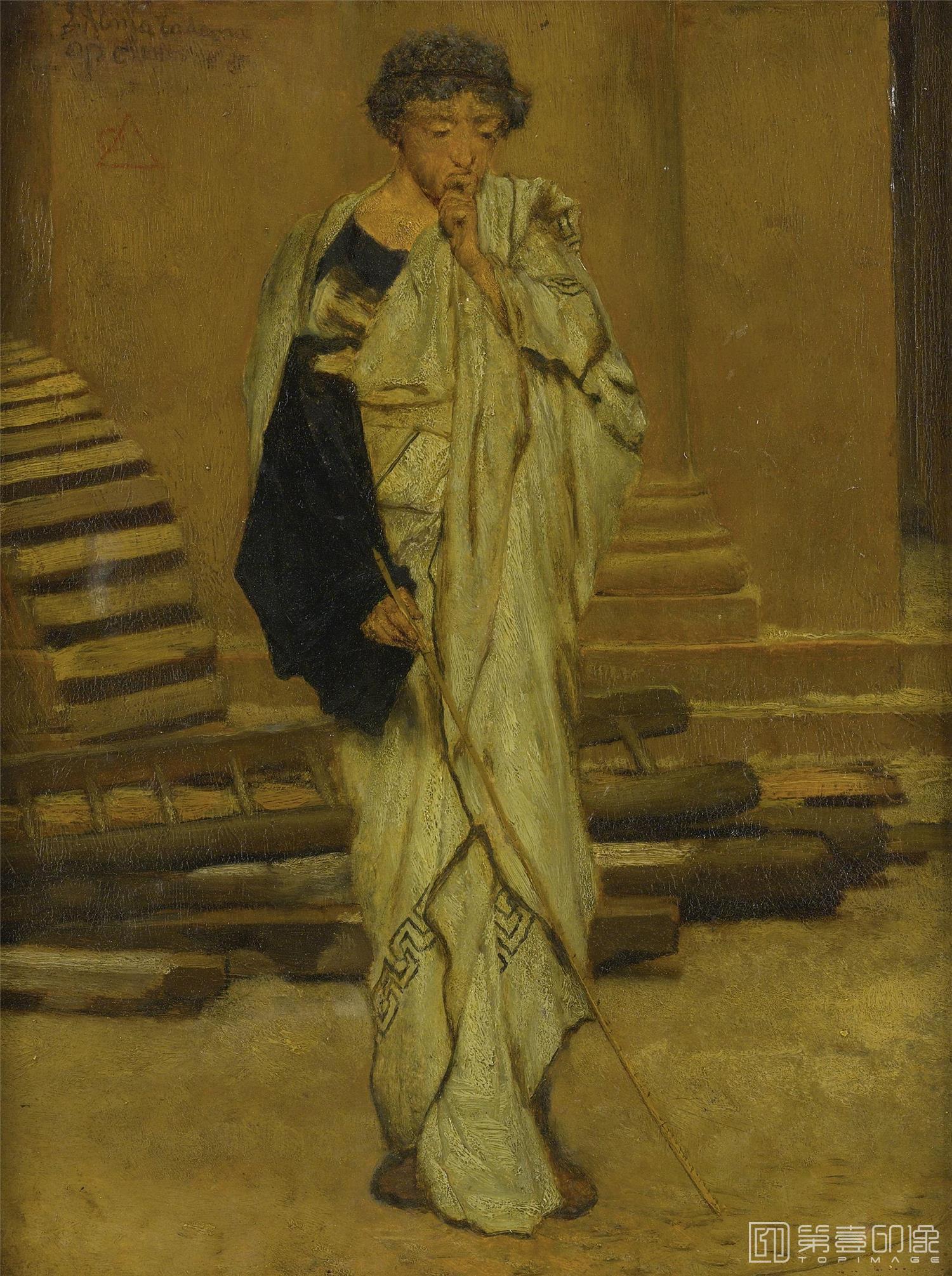 油画-[英国]劳伦斯·阿尔玛-塔德玛 (Lawrence Alma-Tadema)作品集-0026