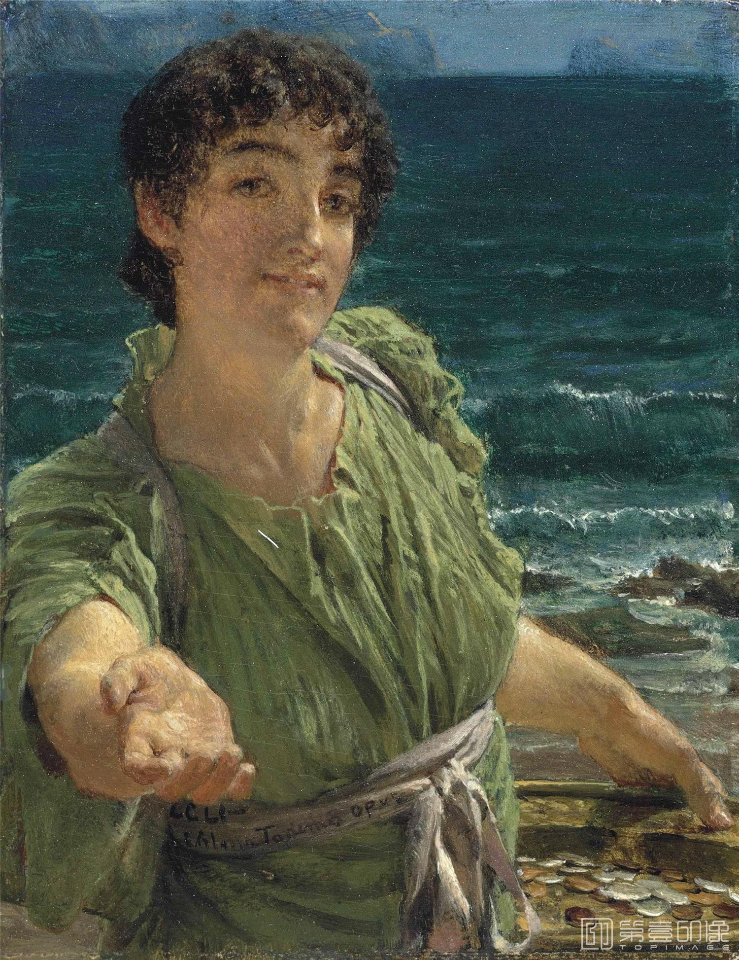 油画-[英国]劳伦斯·阿尔玛-塔德玛 (Lawrence Alma-Tadema)作品集-0027