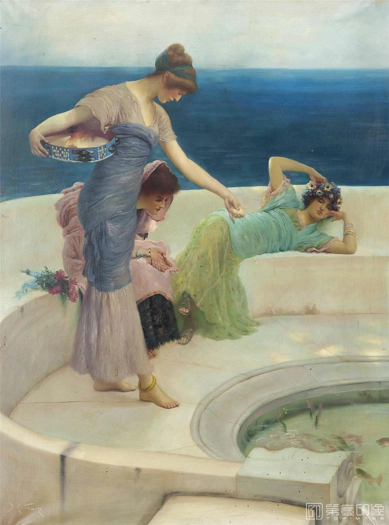 油画-[英国]劳伦斯·阿尔玛-塔德玛 (Lawrence Alma-Tadema)作品集-0029