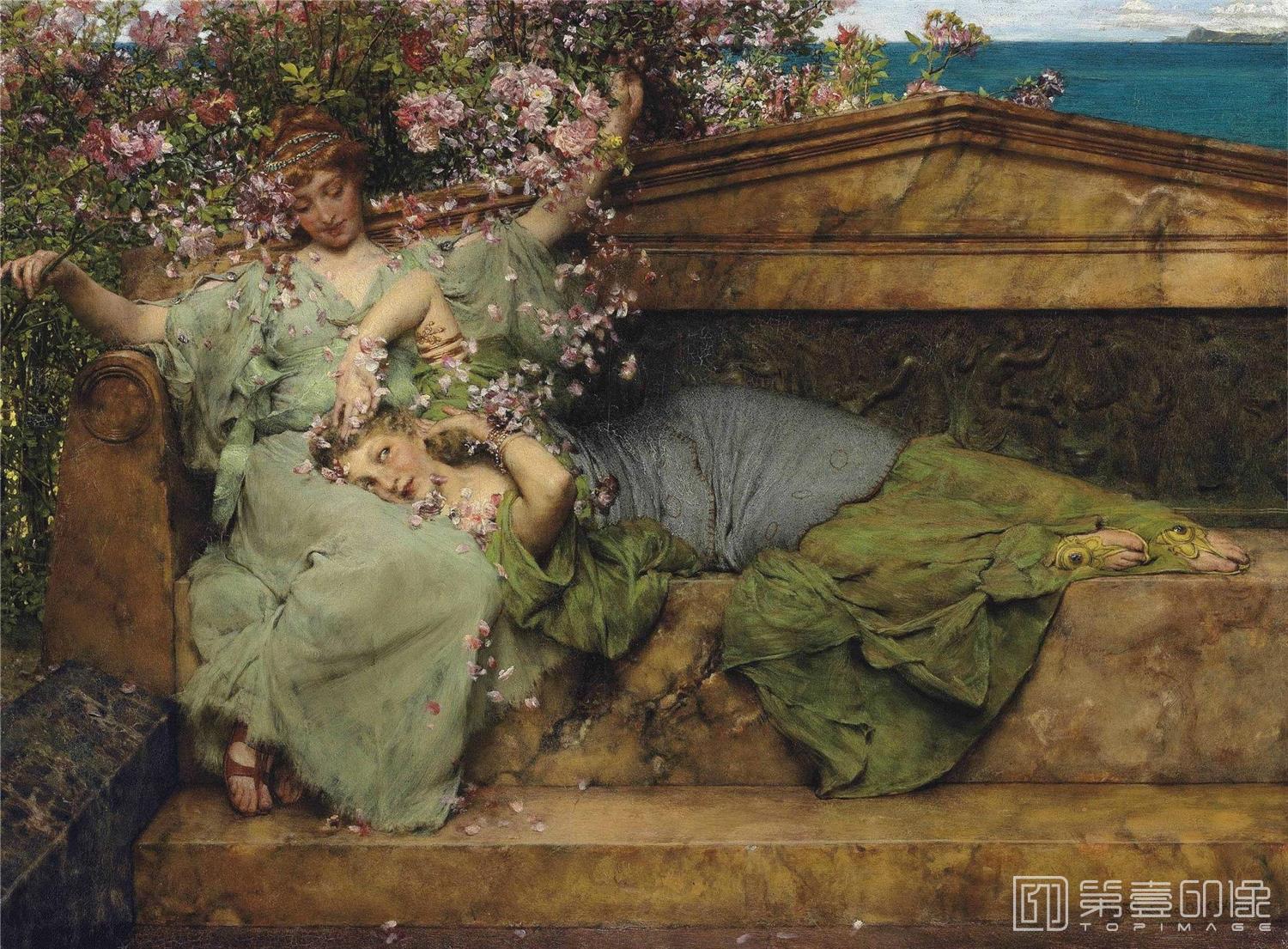 油画-[英国]劳伦斯·阿尔玛-塔德玛 (Lawrence Alma-Tadema)作品集-0030