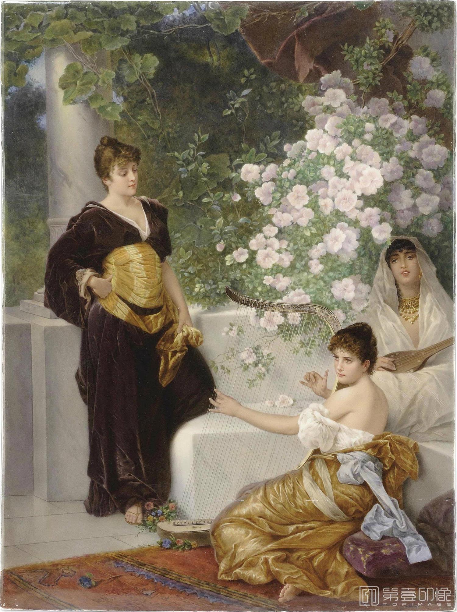 油画-[英国]劳伦斯·阿尔玛-塔德玛 (Lawrence Alma-Tadema)作品集-0033