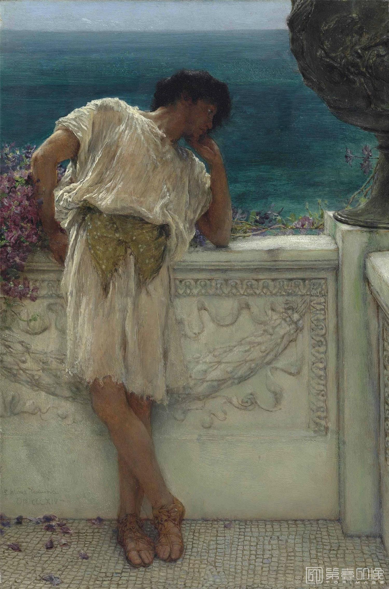 油画-[英国]劳伦斯·阿尔玛-塔德玛 (Lawrence Alma-Tadema)作品集-0034