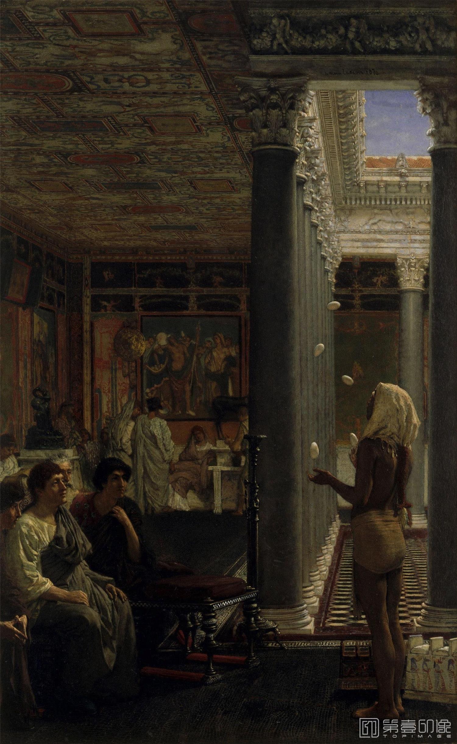 油画-[英国]劳伦斯·阿尔玛-塔德玛 (Lawrence Alma-Tadema)作品集-0036