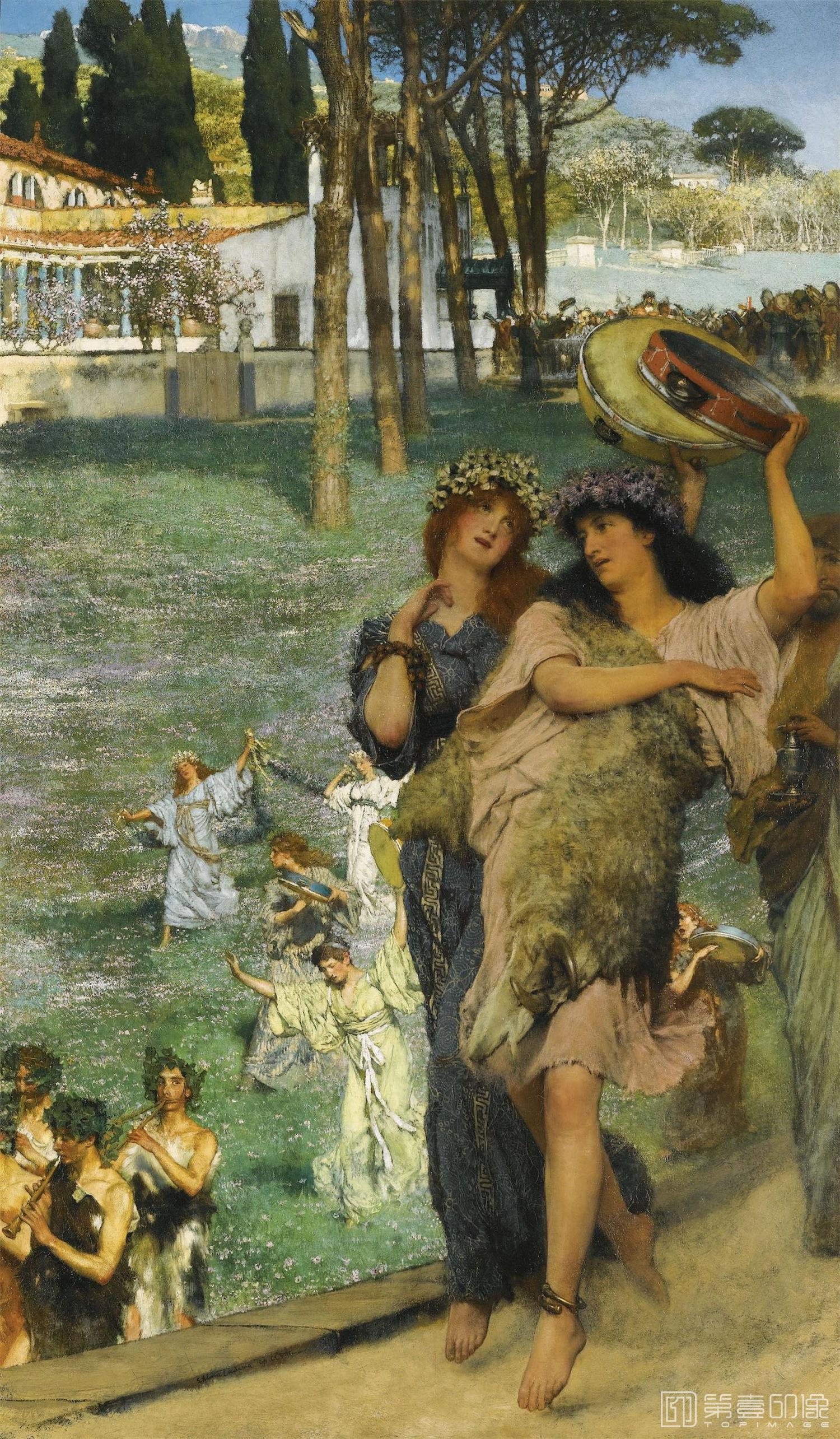 油画-[英国]劳伦斯·阿尔玛-塔德玛 (Lawrence Alma-Tadema)作品集-0039