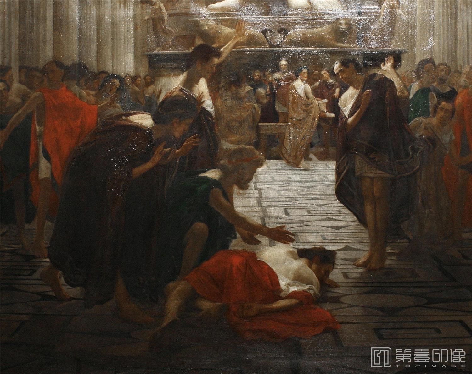 油画-[英国]劳伦斯·阿尔玛-塔德玛 (Lawrence Alma-Tadema)作品集-0040