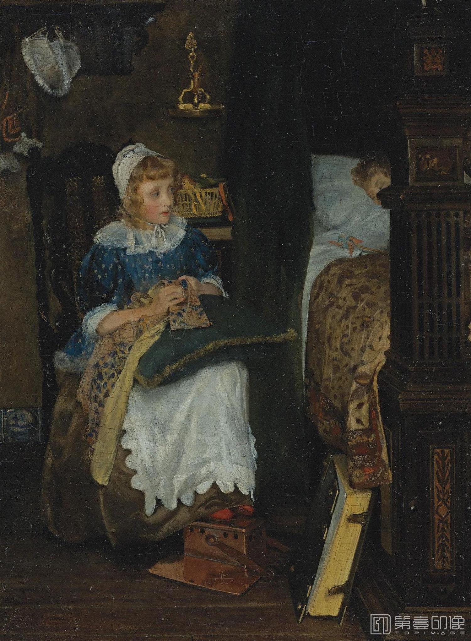 油画-[英国]劳伦斯·阿尔玛-塔德玛 (Lawrence Alma-Tadema)作品集-0049