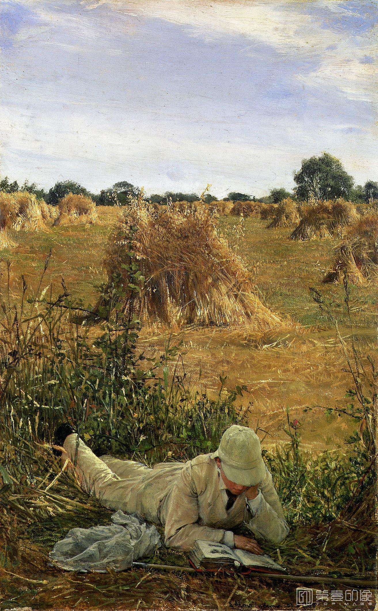 油画-[英国]劳伦斯·阿尔玛-塔德玛 (Lawrence Alma-Tadema)作品集-0058