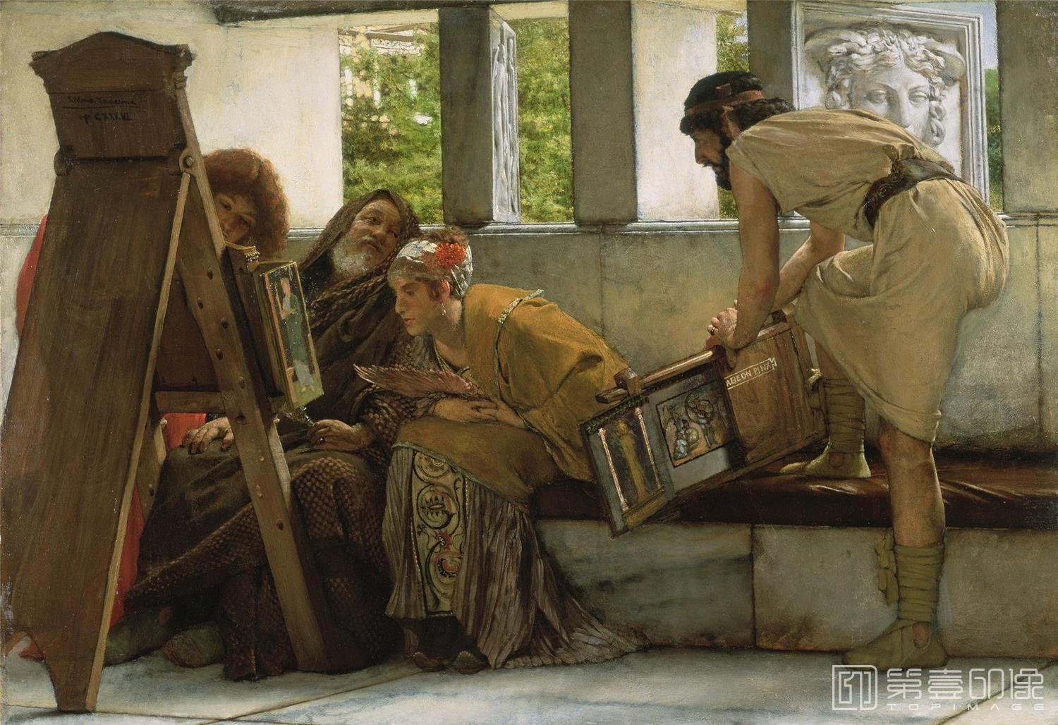 油画-[英国]劳伦斯·阿尔玛-塔德玛 (Lawrence Alma-Tadema)作品集-0059