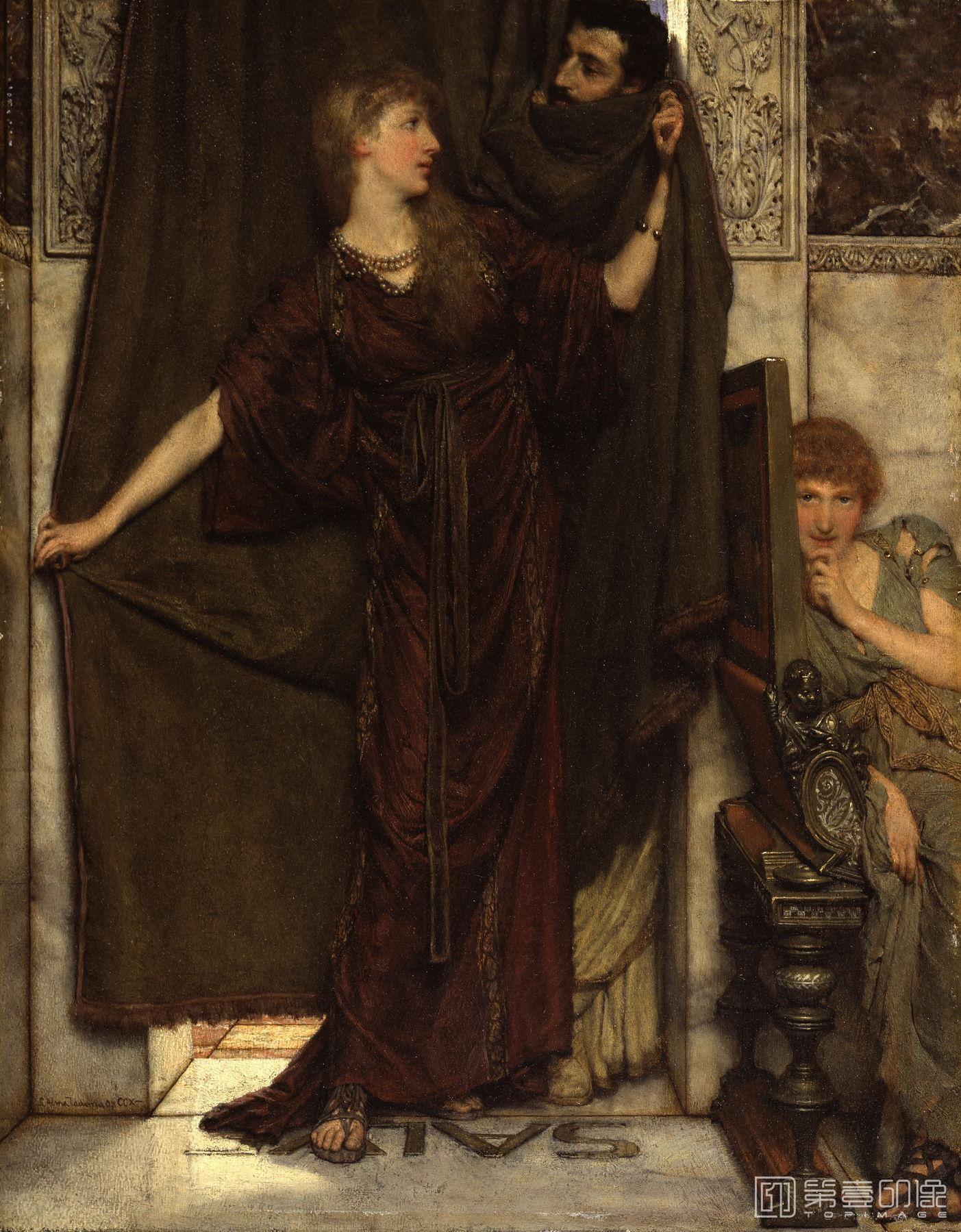 油画-[英国]劳伦斯·阿尔玛-塔德玛 (Lawrence Alma-Tadema)作品集-0063