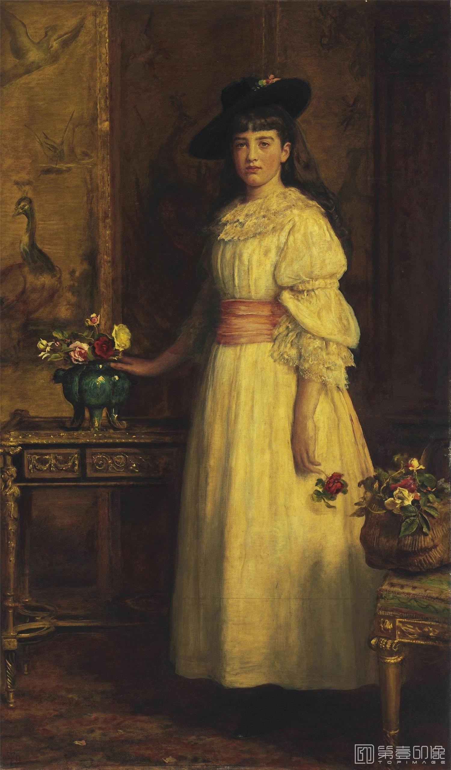 油画-[英国]约翰·埃弗里特·米莱斯 (John Everett Millais)作品集-0026