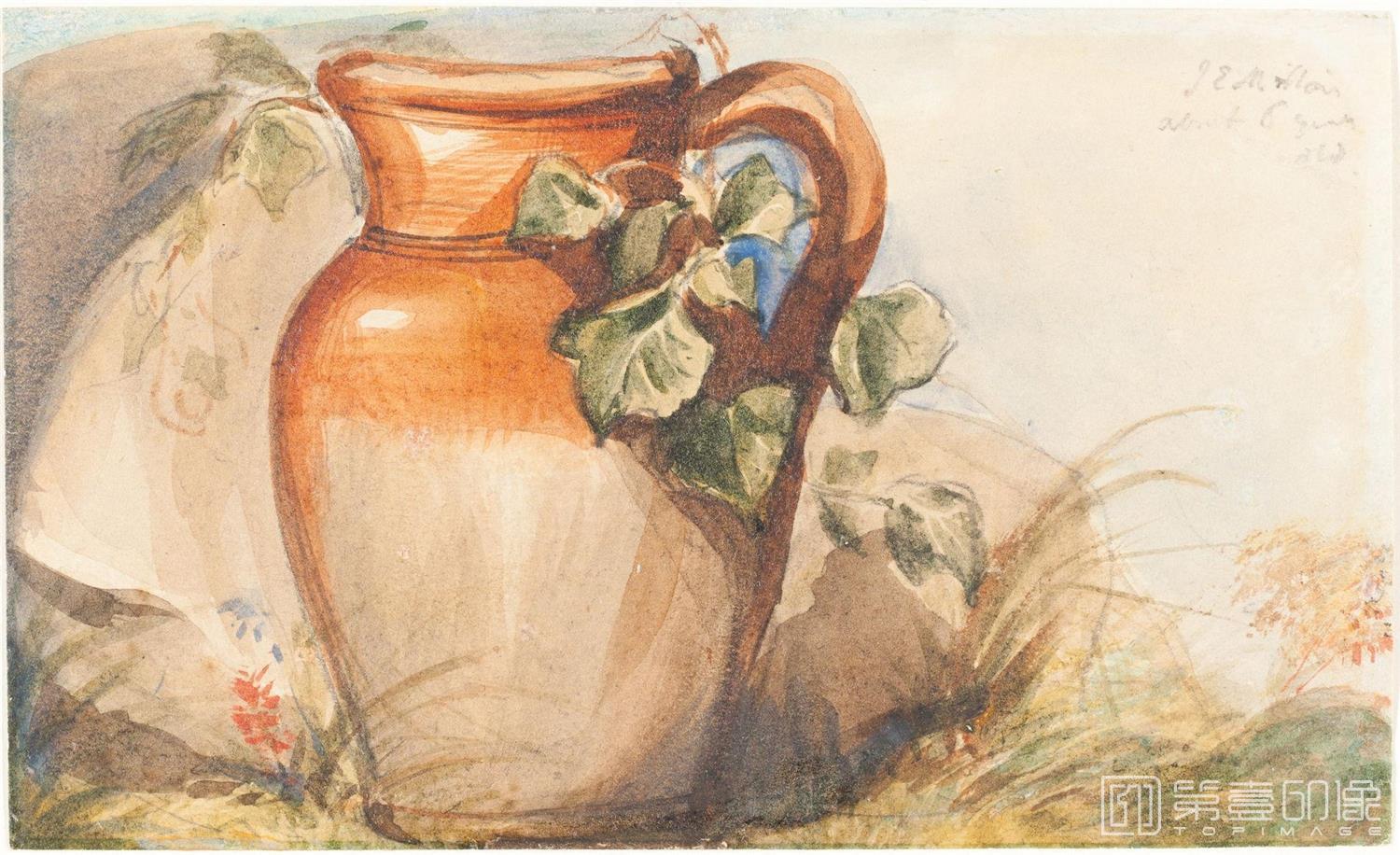 油画-[英国]约翰·埃弗里特·米莱斯 (John Everett Millais)作品集-0028