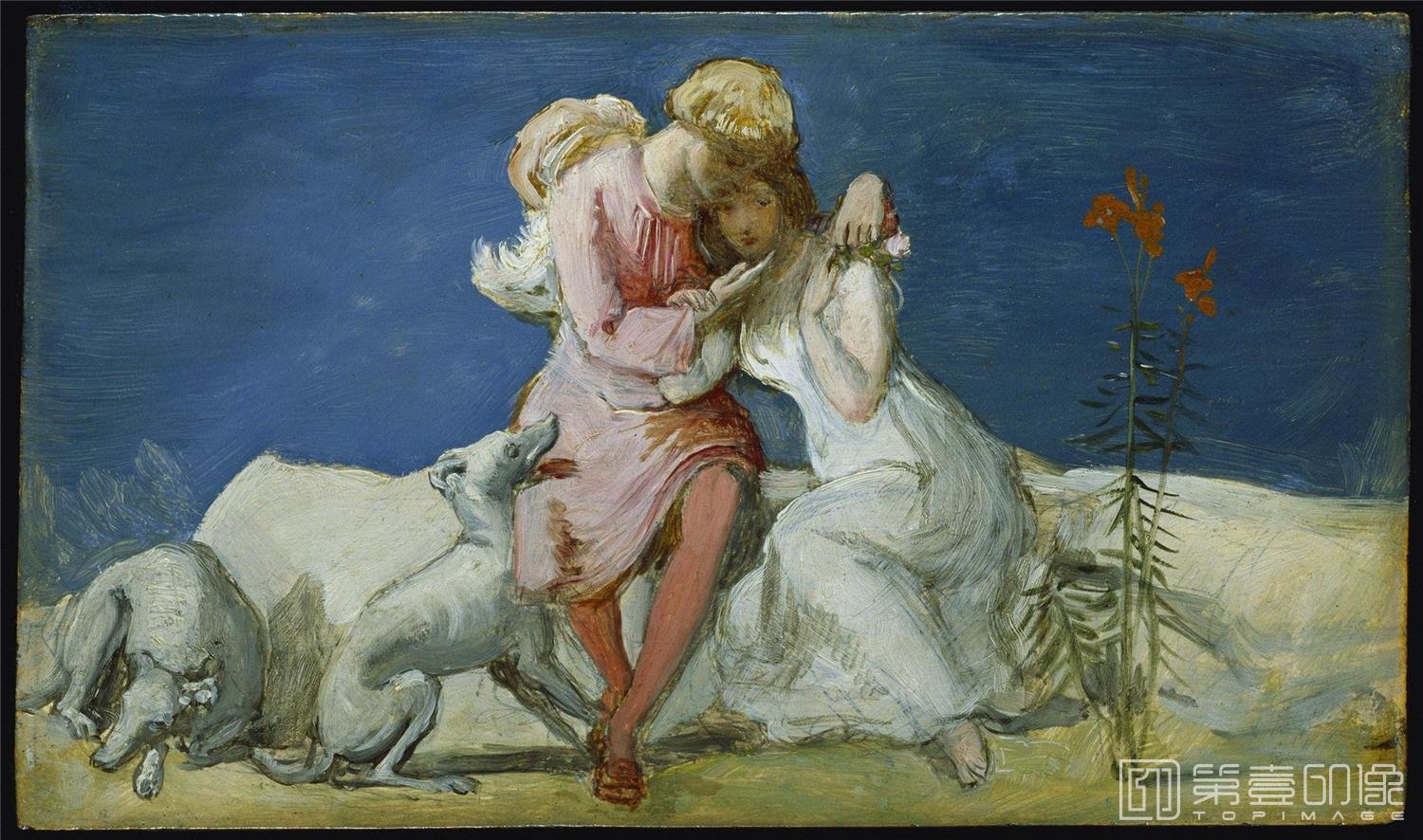 油画-[英国]约翰·埃弗里特·米莱斯 (John Everett Millais)作品集-0044