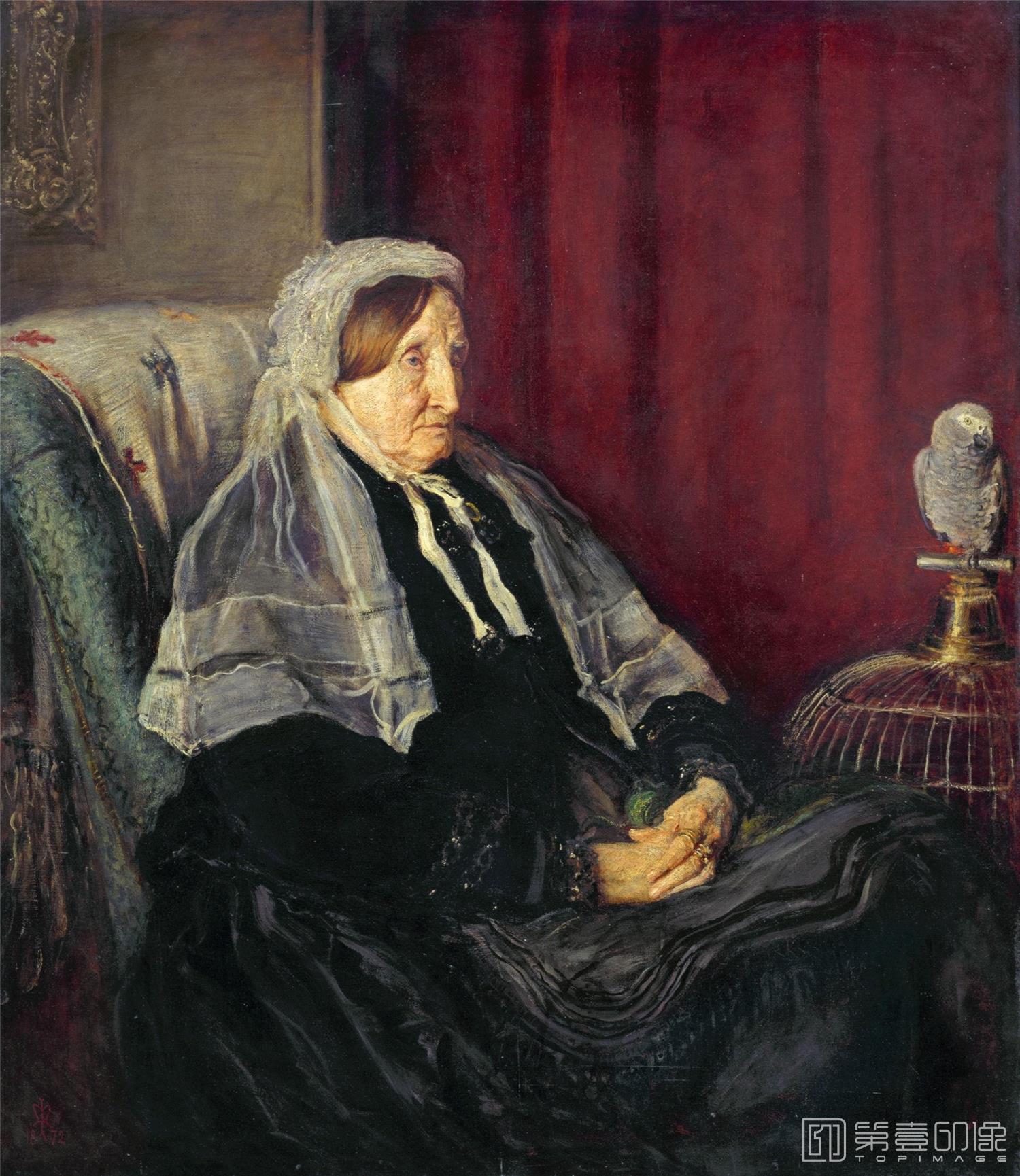 油画-[英国]约翰·埃弗里特·米莱斯 (John Everett Millais)作品集-0045