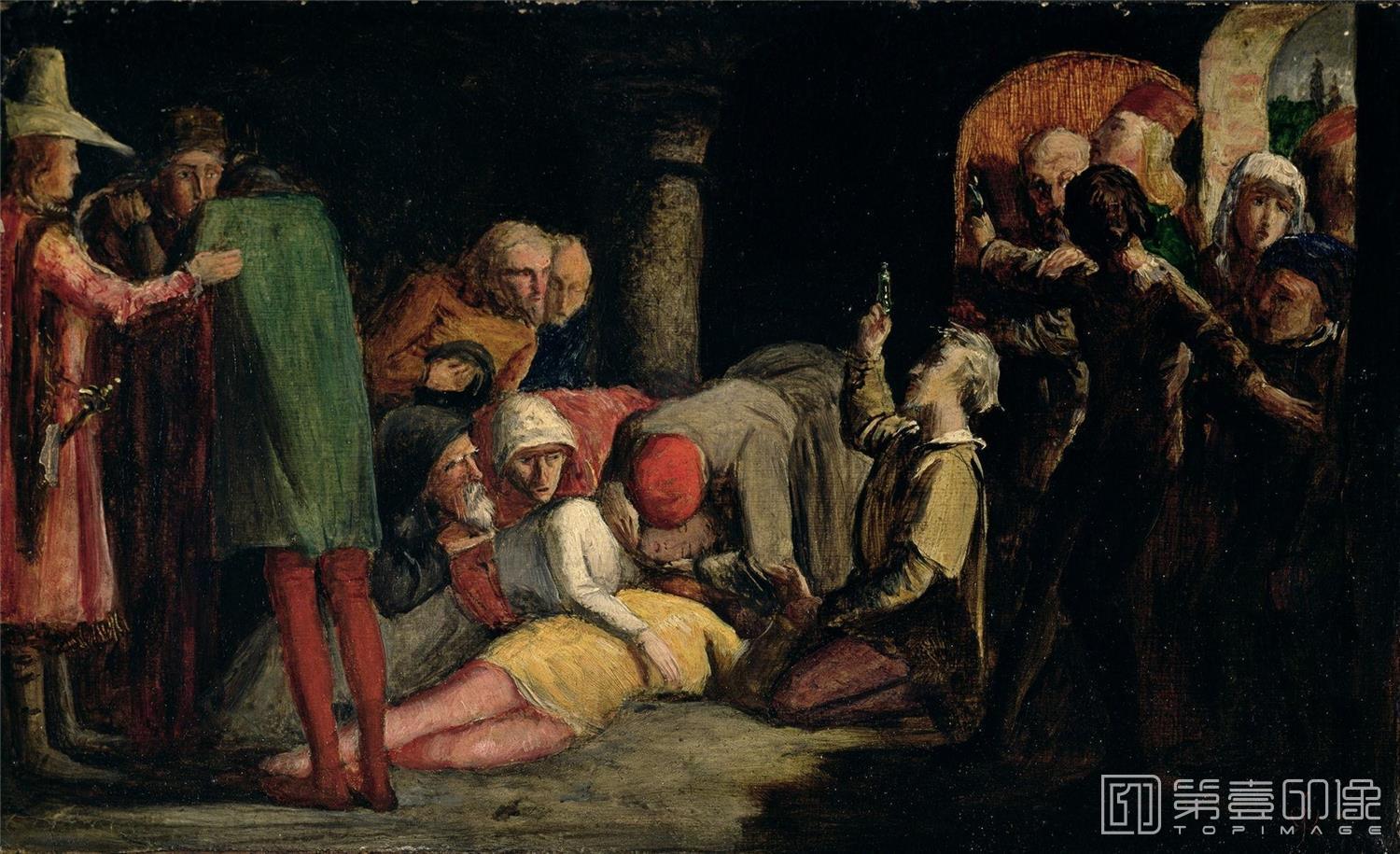 油画-[英国]约翰·埃弗里特·米莱斯 (John Everett Millais)作品集-0052