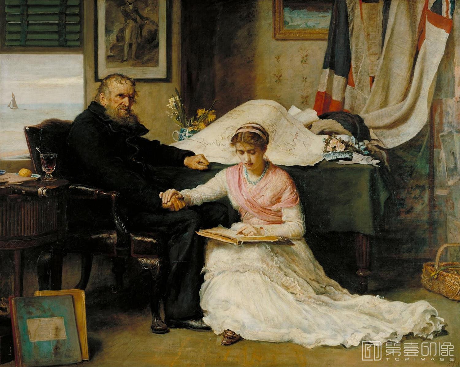 油画-[英国]约翰·埃弗里特·米莱斯 (John Everett Millais)作品集-0059