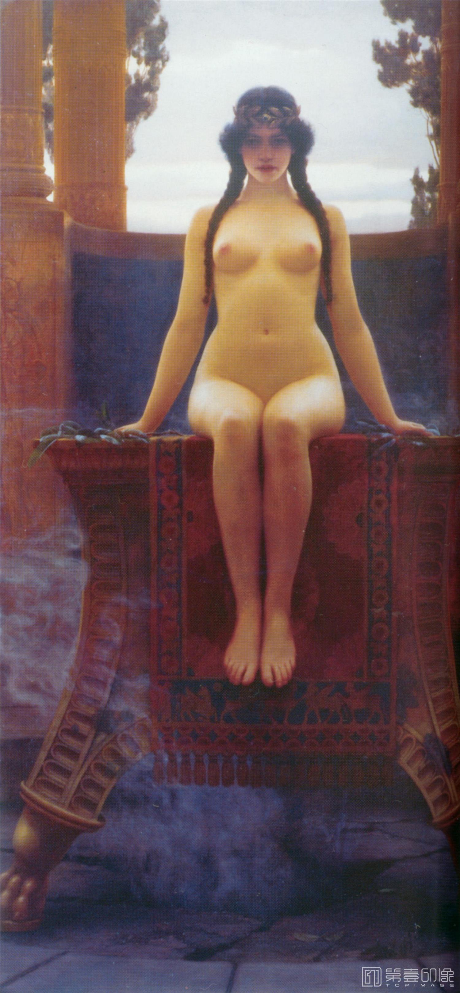 油画-[英国]约翰·威廉·格维得 (John William Godward)作品集-0199
