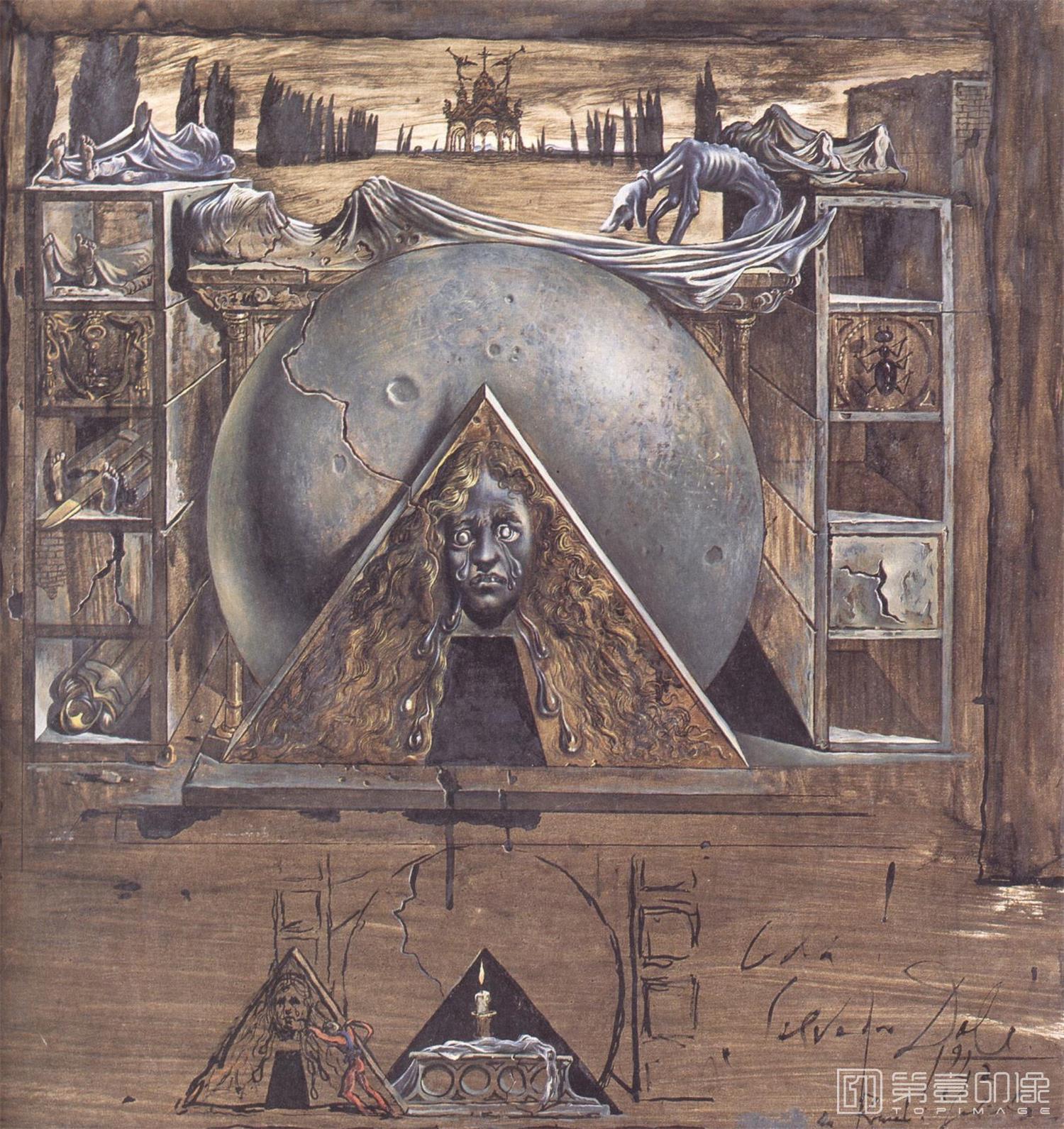 水彩画-[西班牙]萨尔瓦多·达利 (Salvador Dali)作品集-0070
